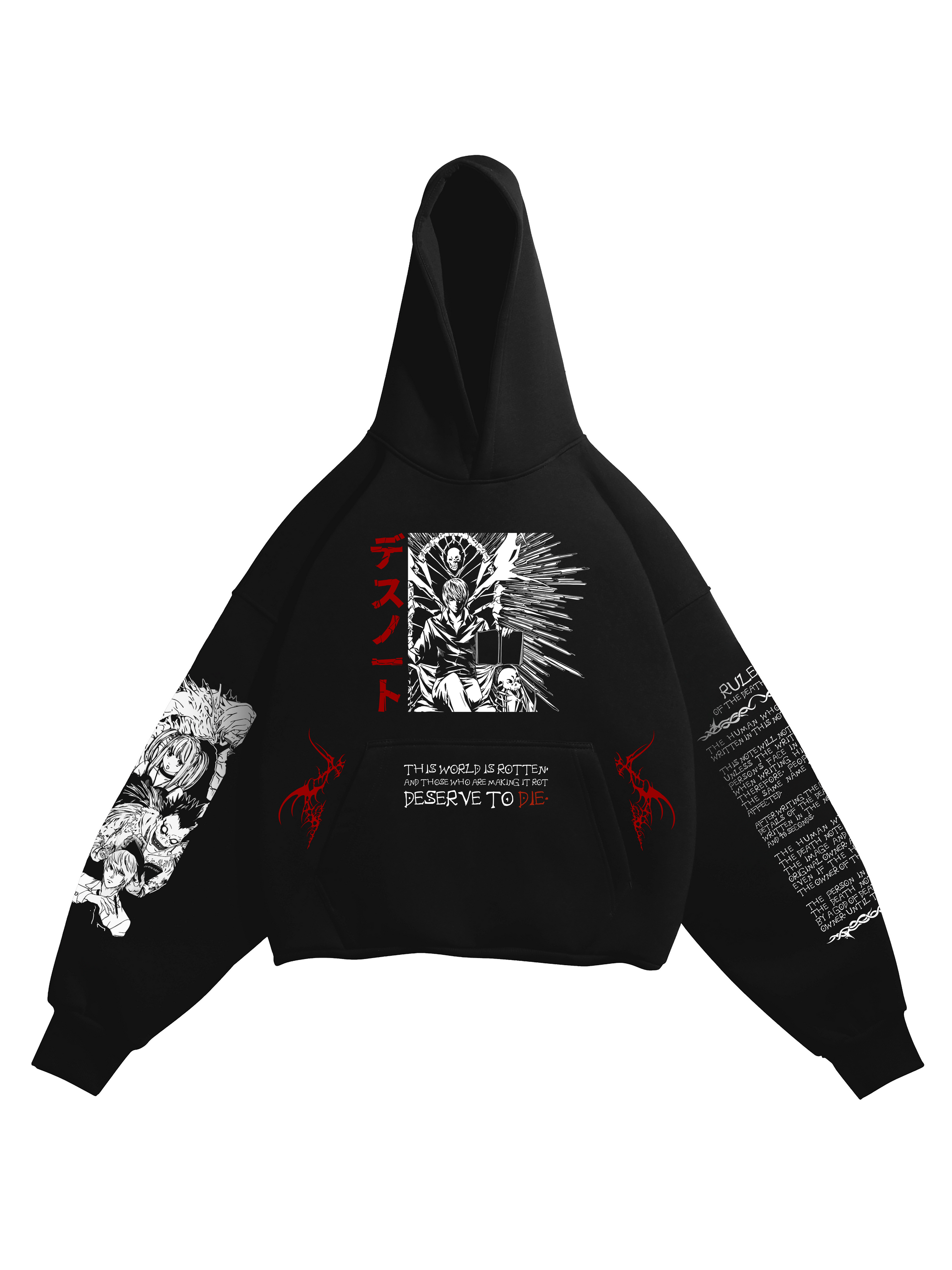 Hoodie Ryuk - Death Notel anime, unisex, black
