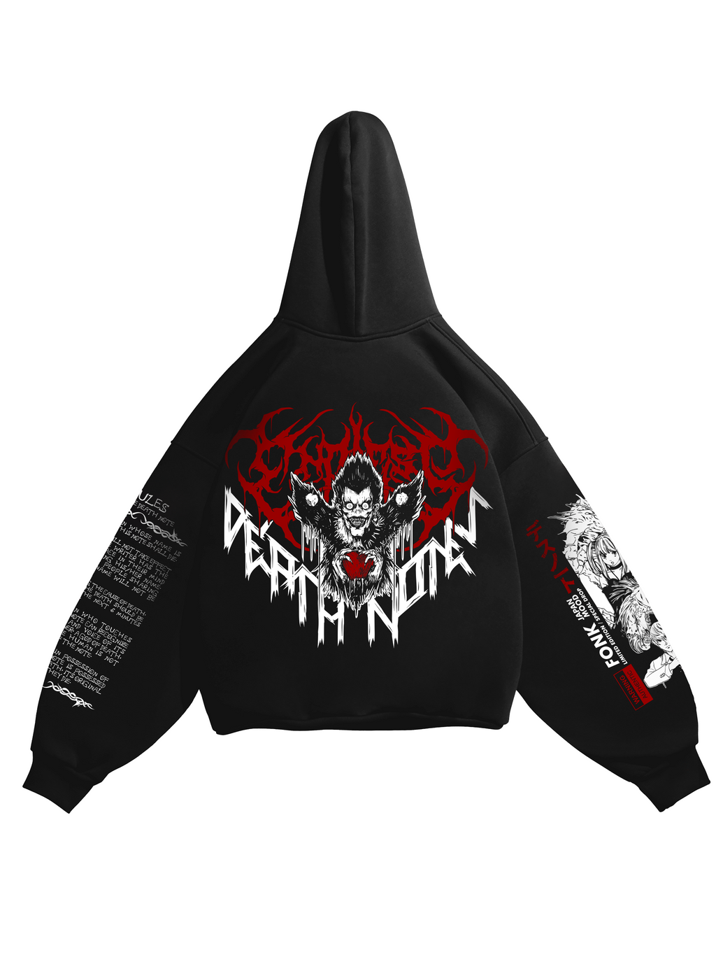 Hoodie Ryuk - Death Notel anime, unisex, black