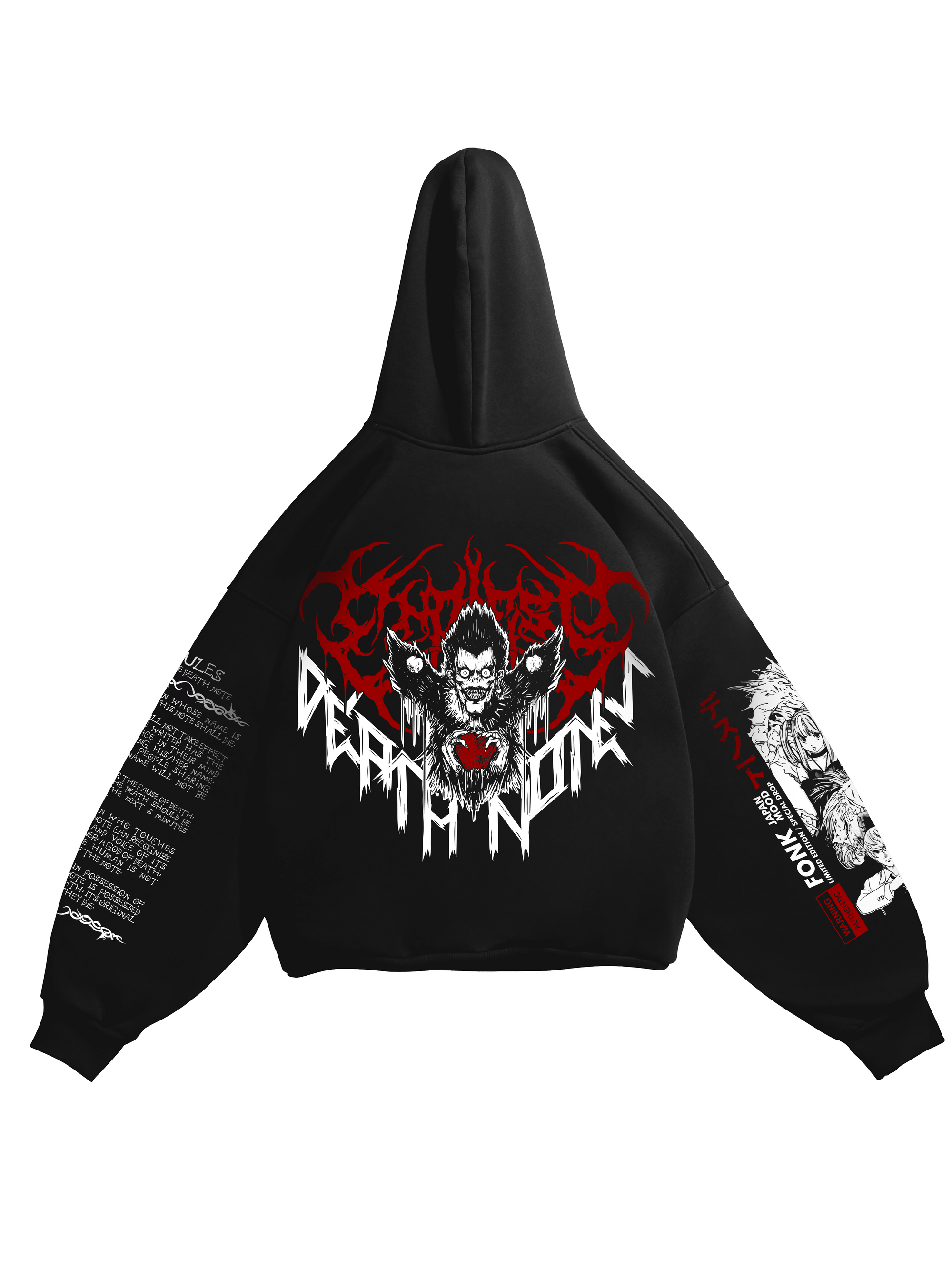 Hoodie Ryuk - Death Notel anime, unisex, black
