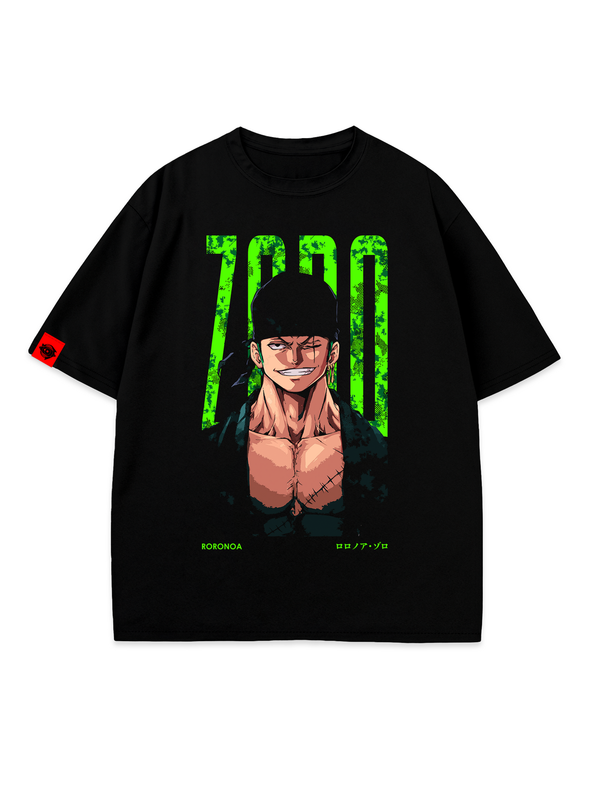 T-SHIRT Roronoa Zoro - One Piece anime, unisex, black
