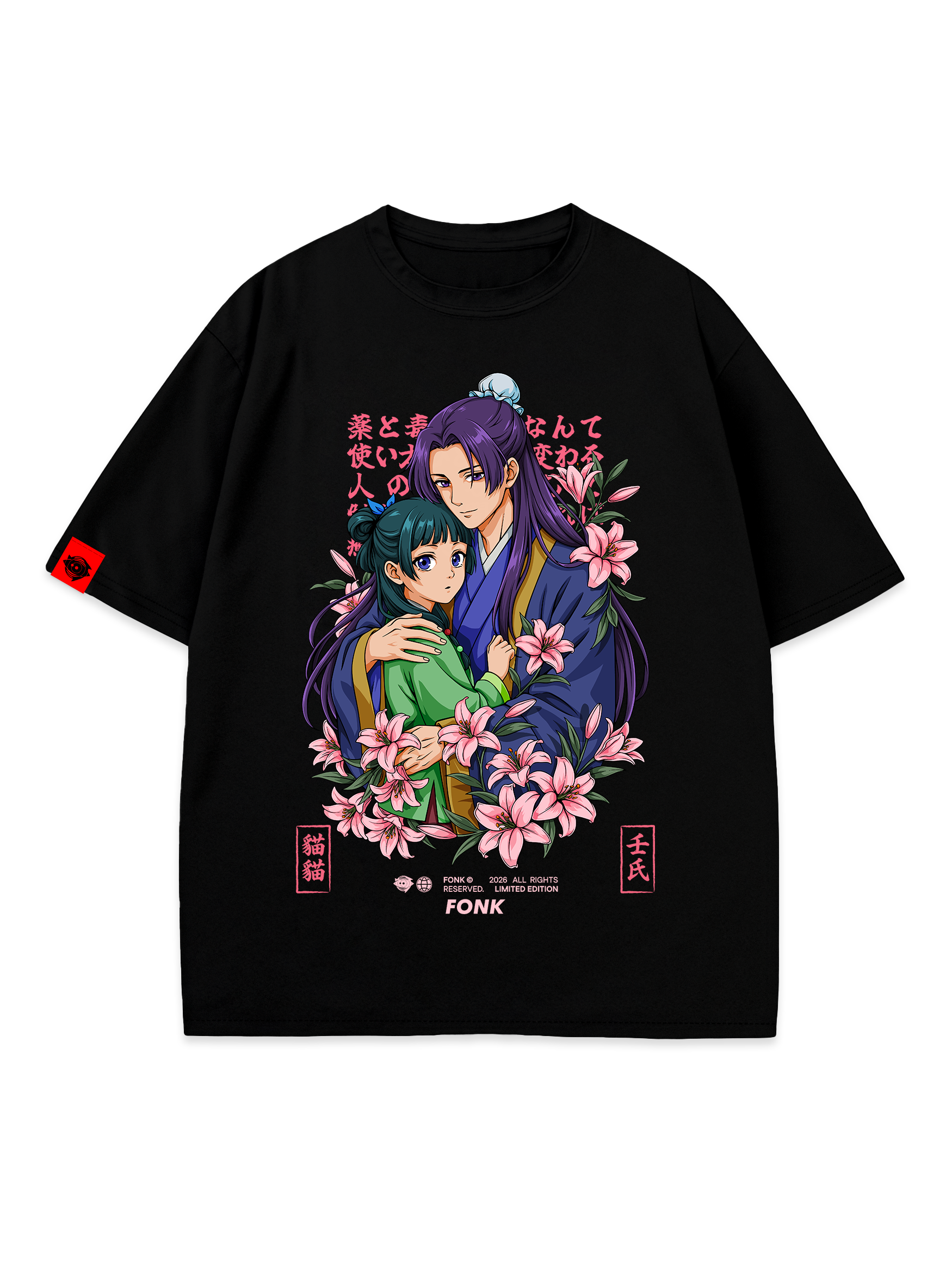 T-SHIRT Lily Bound - Apothecary Diaries anime, unisex, black