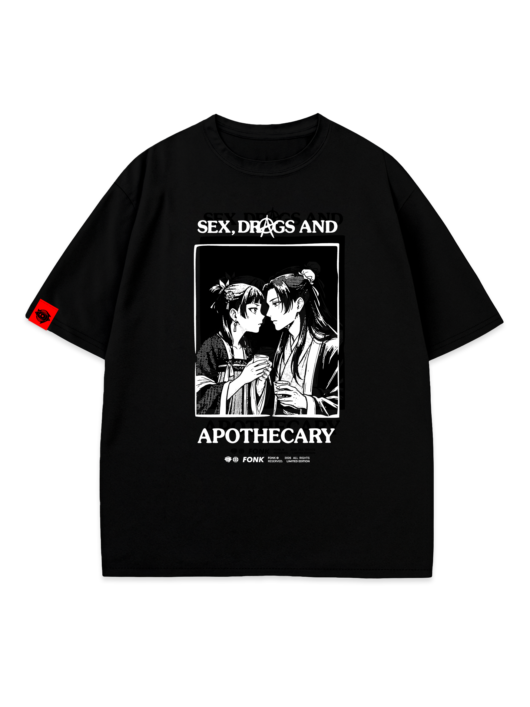T-SHIRT Drugs and Apothecary - Apothecary Diaries anime, unisex, black