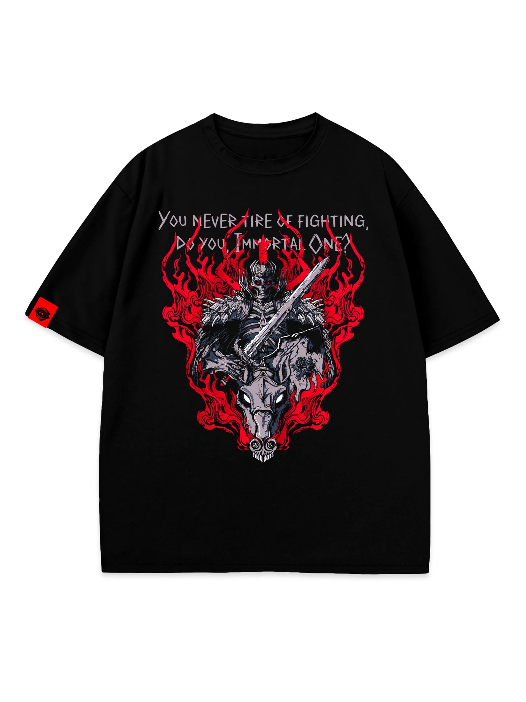 T-SHIRT Skull Knight vol 2 - Berserk anime, unisex, black