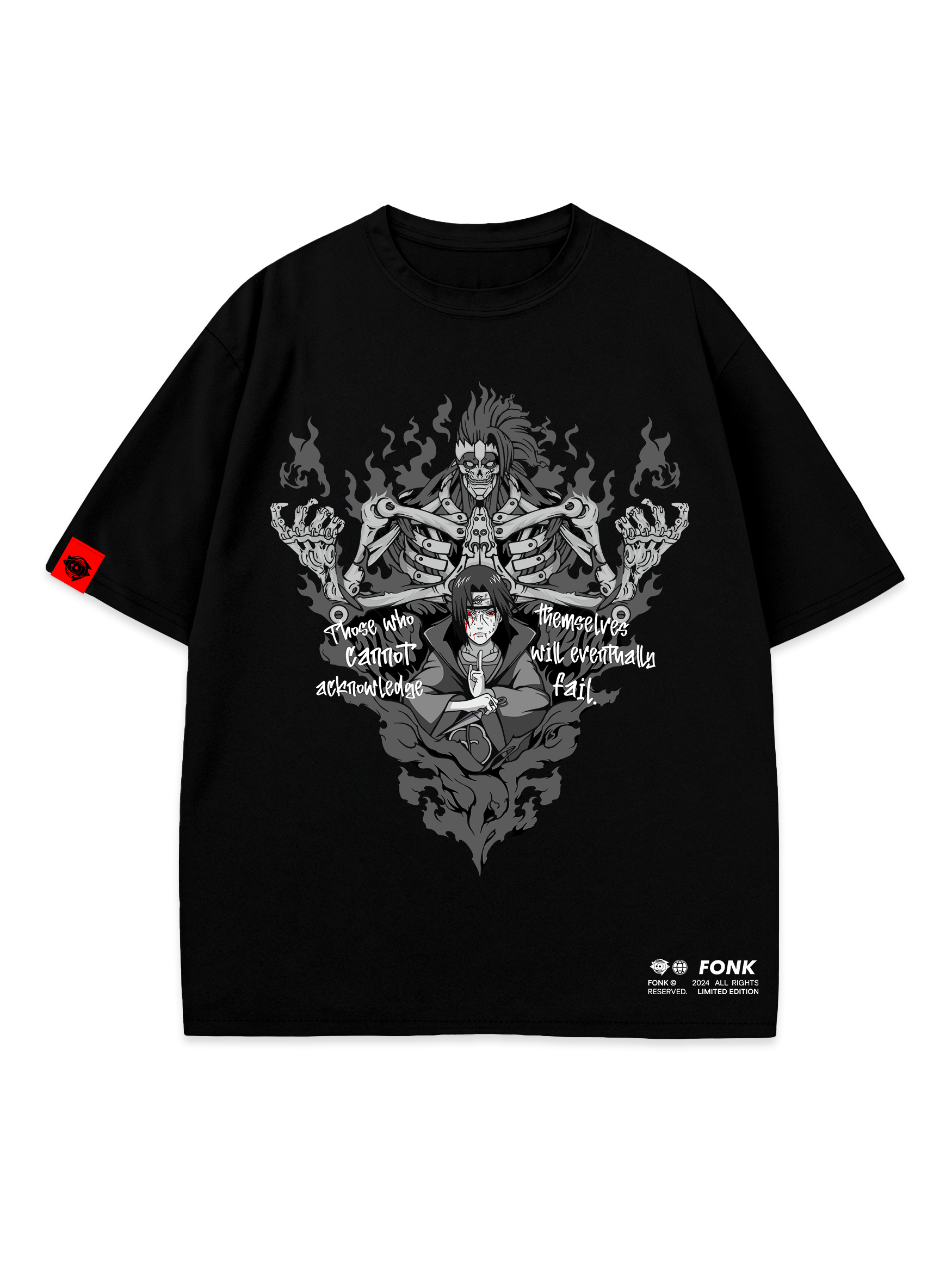 T-SHIRT SUSANOO - Naruto anime, unisex, black
