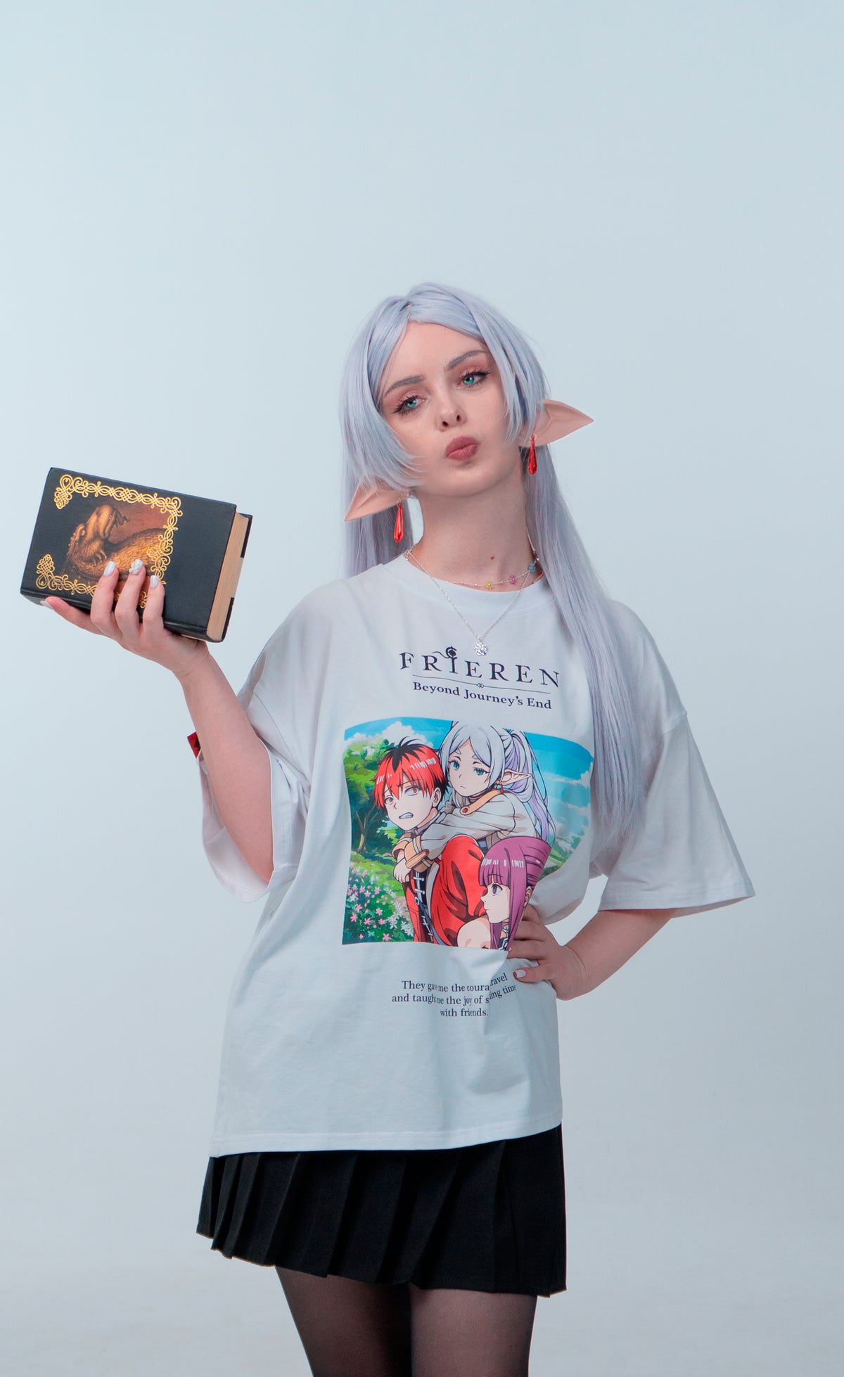 T-SHIRT Wanderers - Frieren anime, unisex, white