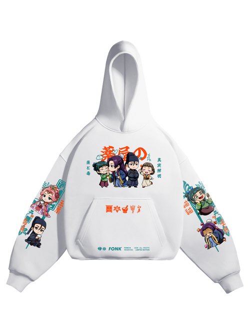 Hoodie Chibi Diaries - Apothecary Diaries anime, unisex, white