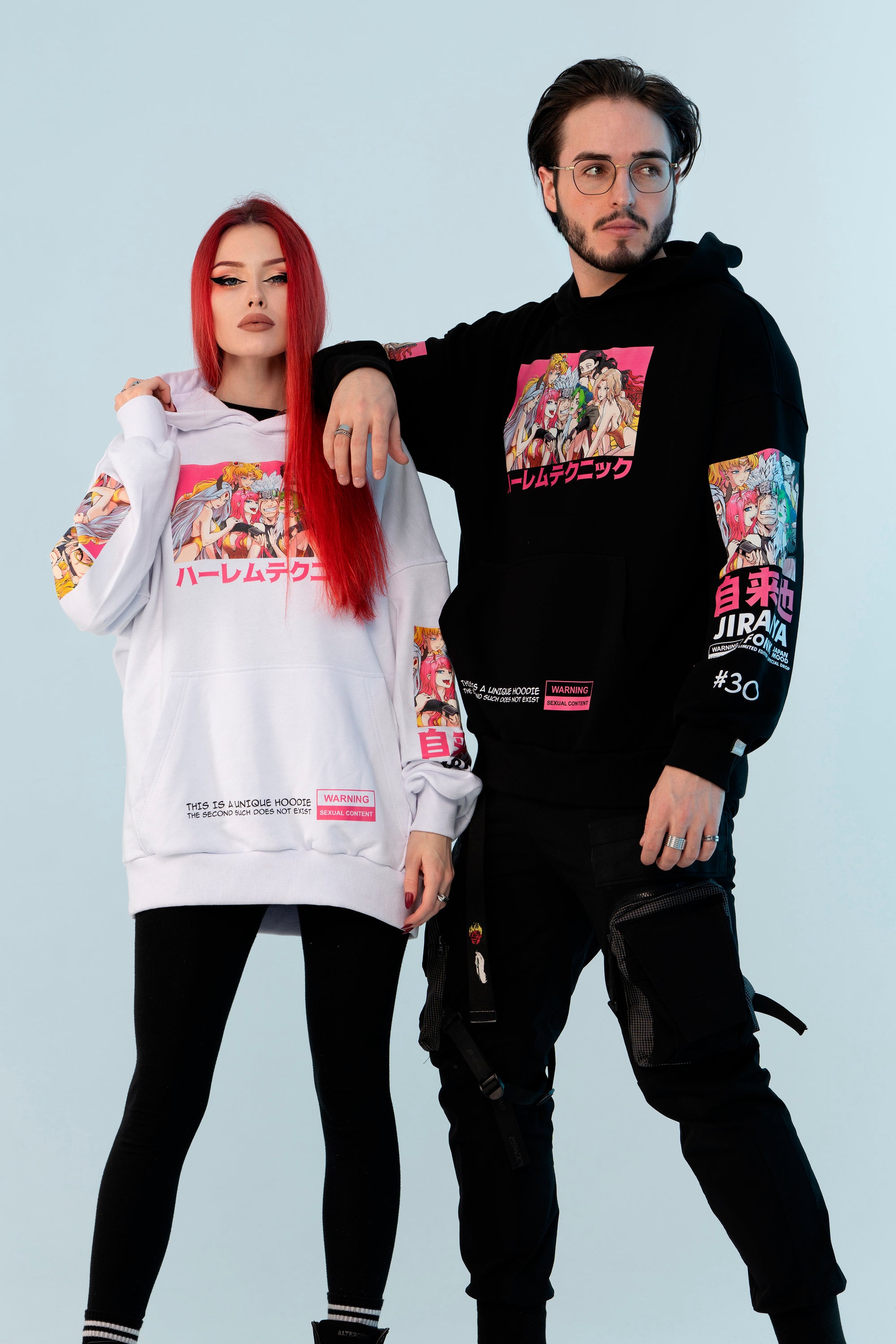 Hoodie Jiraiya - Naruto anime, unisex, black