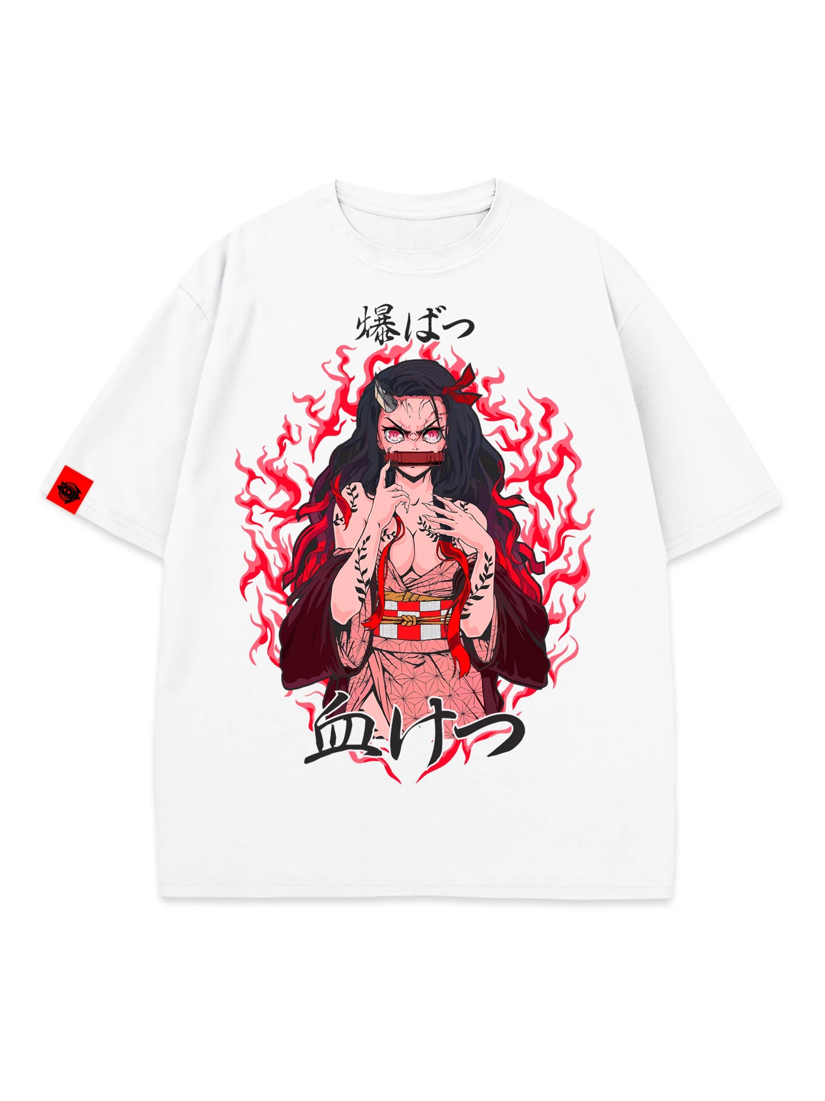 T-SHIRT Nezuko Kamado - Demon Slayer, unisex, white