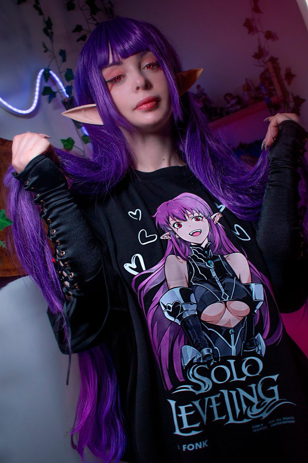 T-SHIRT Esil Radiru - Solo Leveling anime, unisex, black