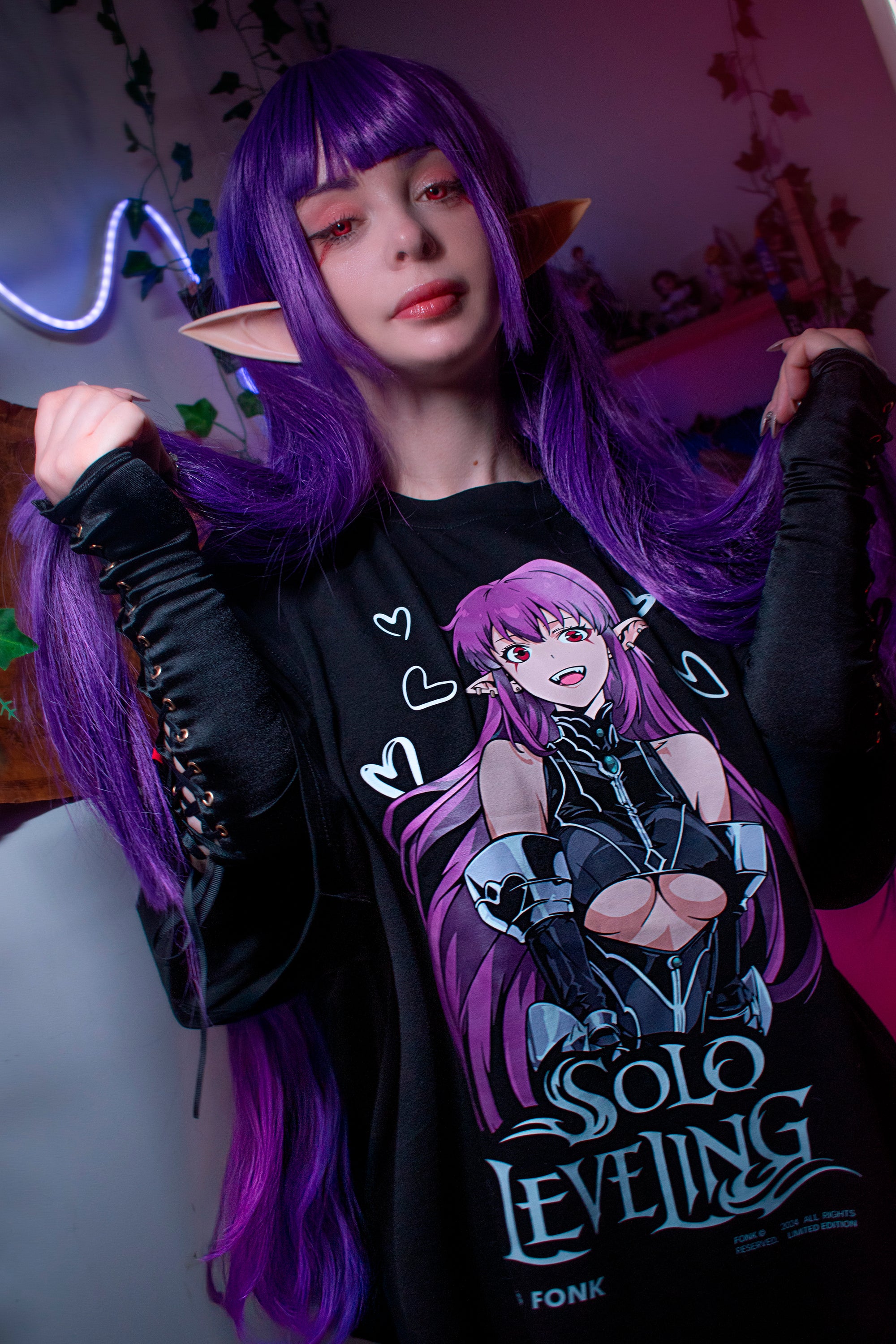 T-SHIRT Esil Radiru - Solo Leveling anime, unisex, black