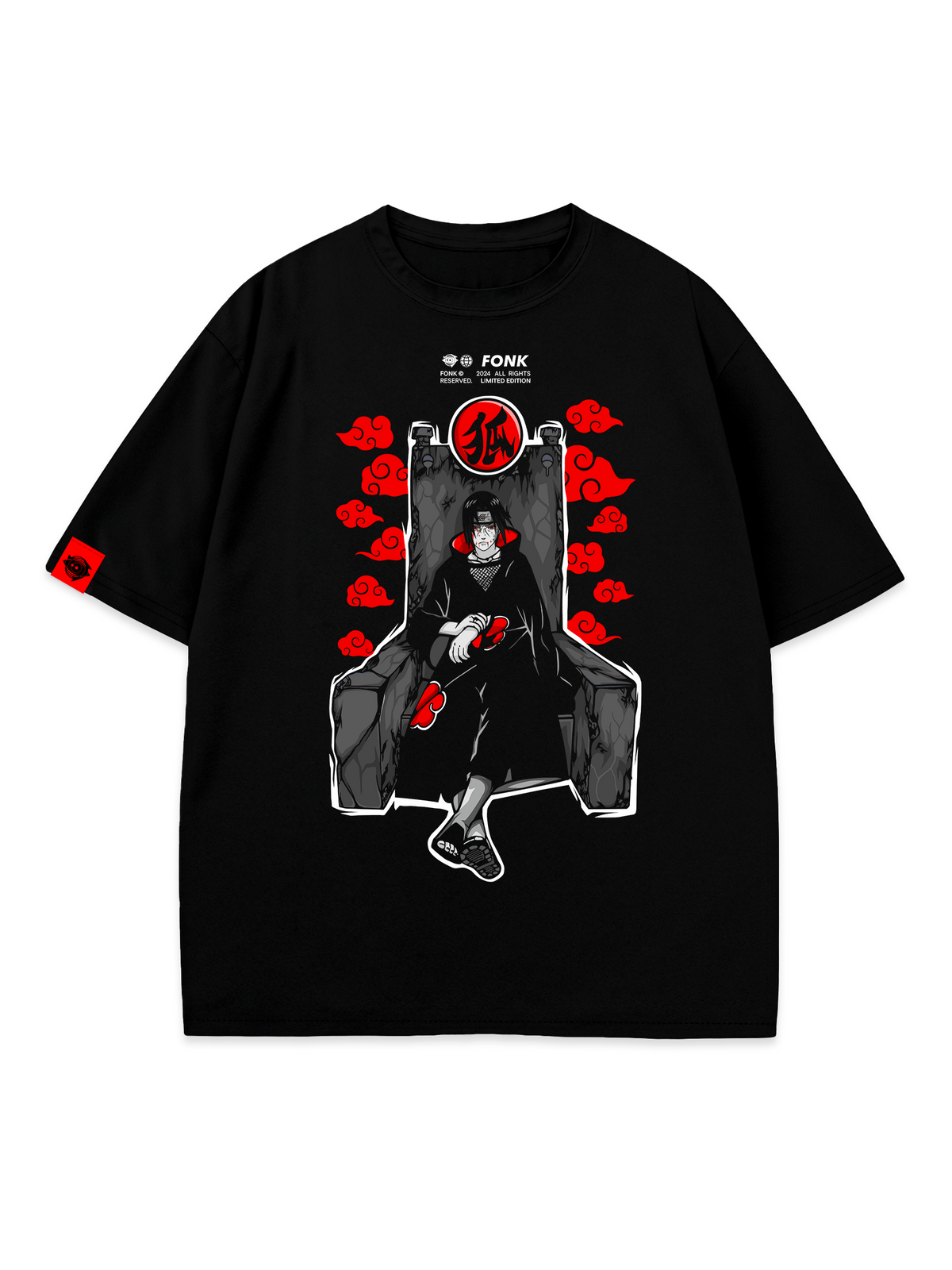 T-SHIRT Eternal - Naruto anime, unisex, black