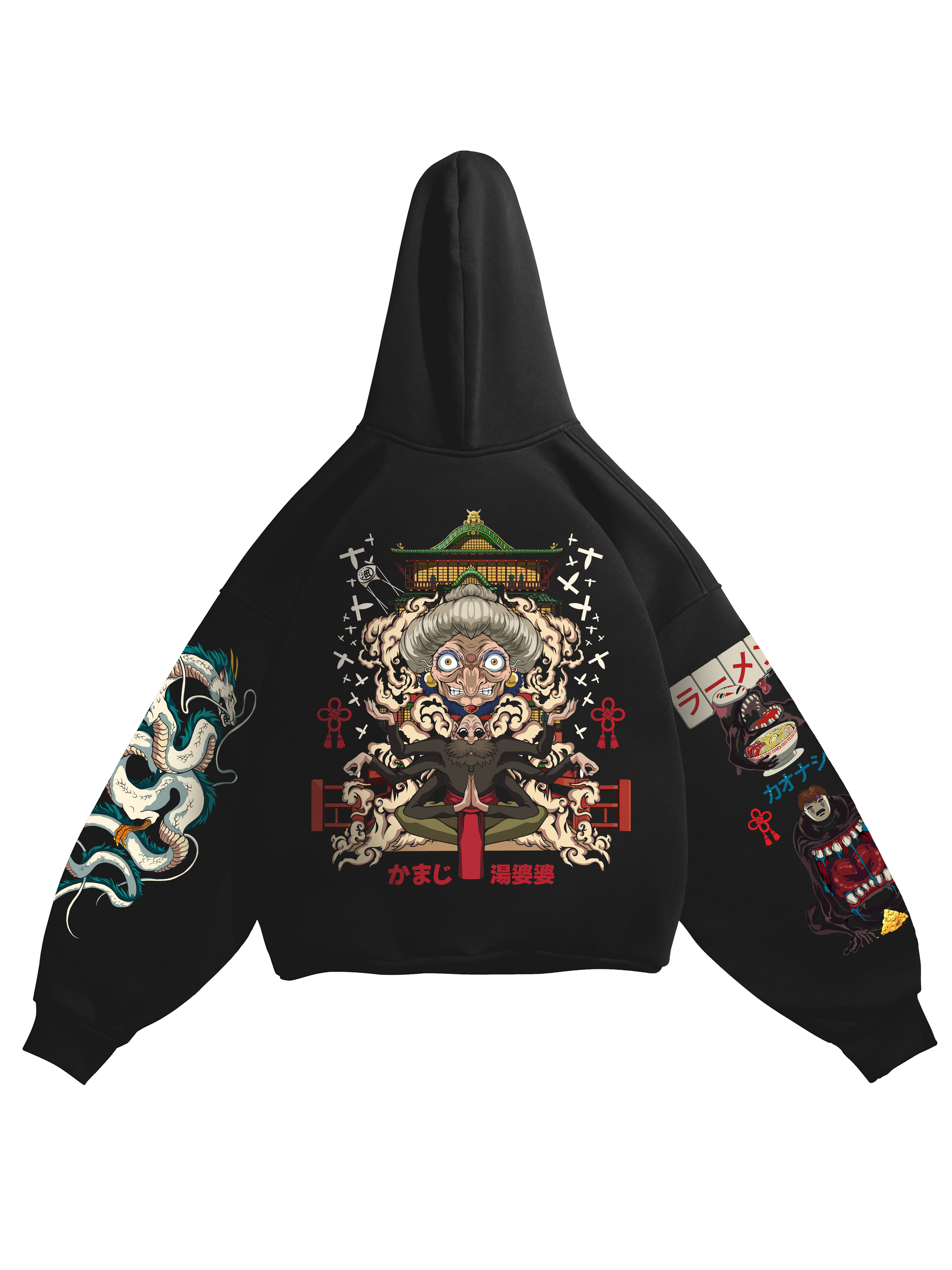Hoodie Spirited Away - Spirited Away anime, unisex, black