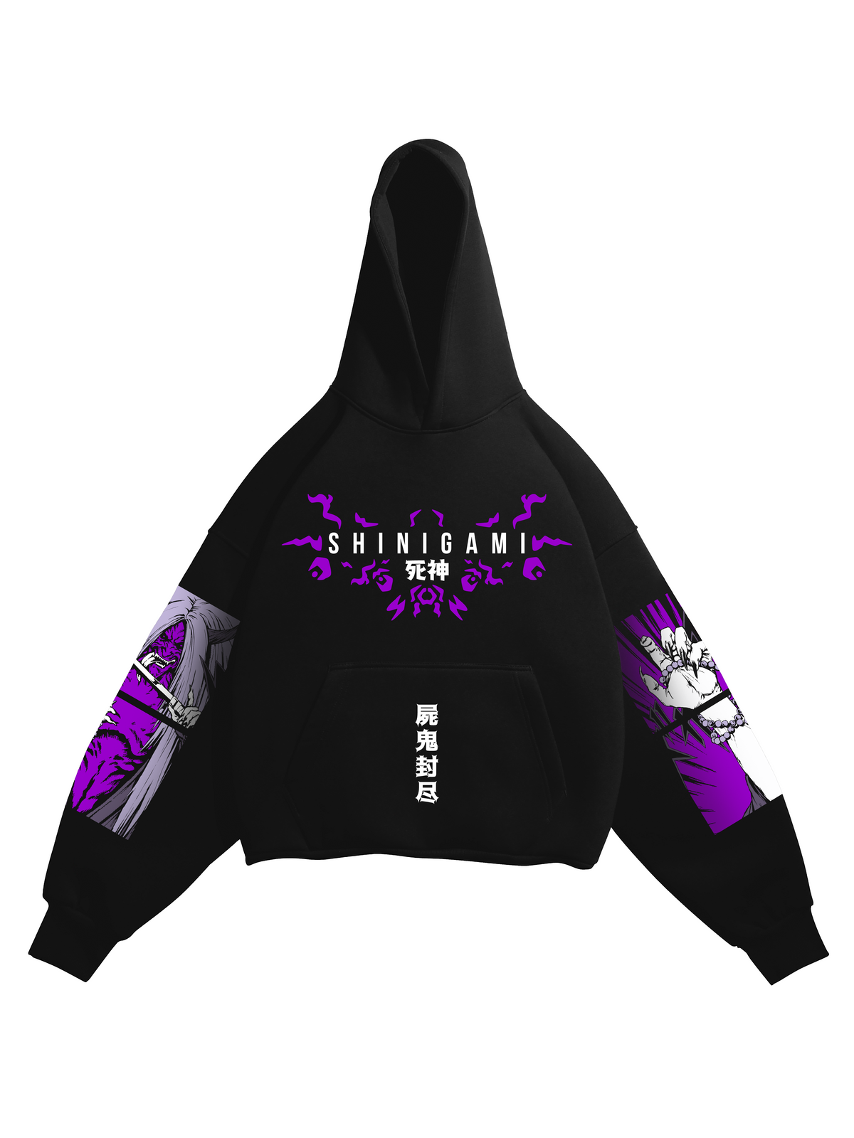 Hoodie Shinigami - Naruto anime, unisex, black