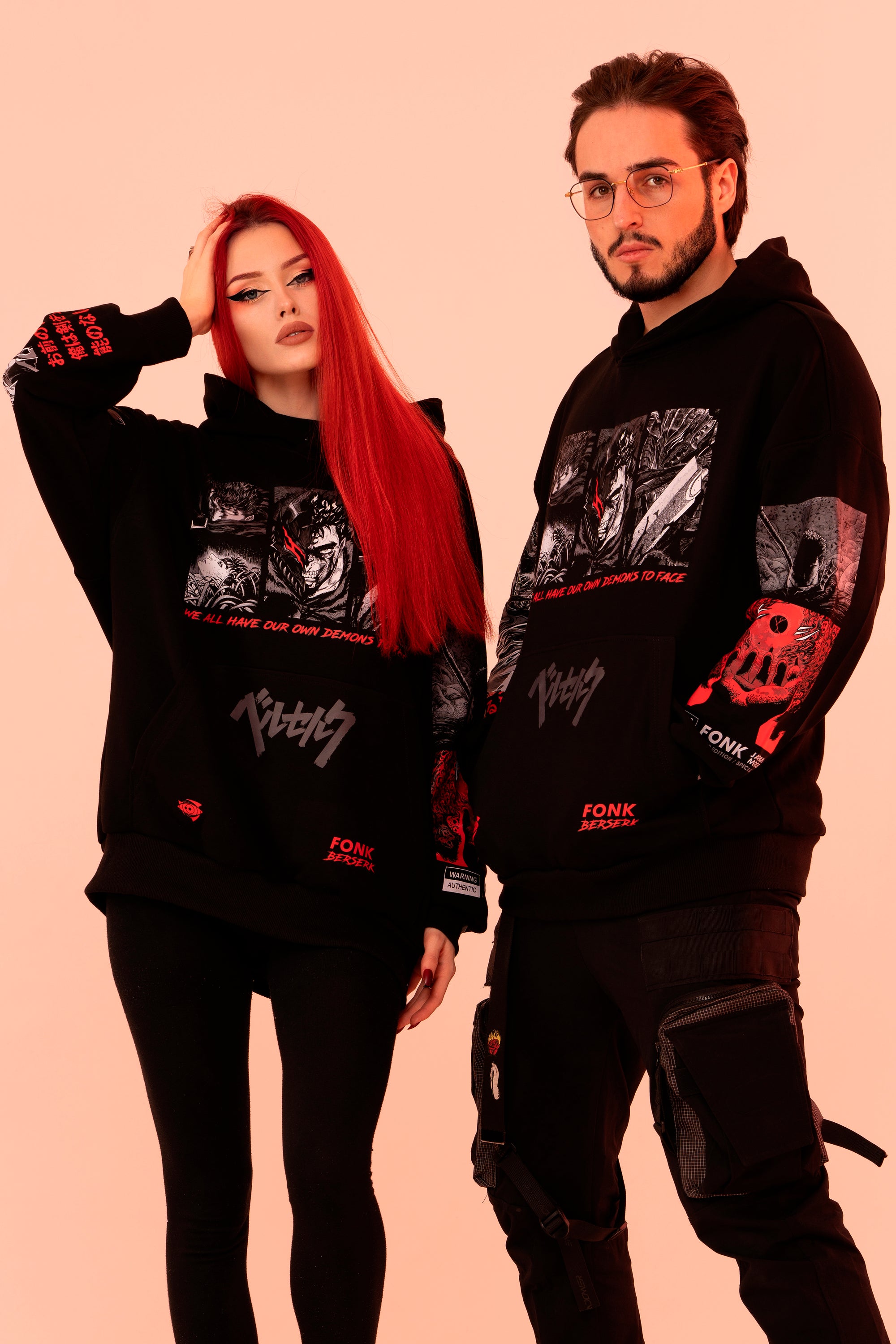 Hoodie Guts - Berserk anime, unisex, black