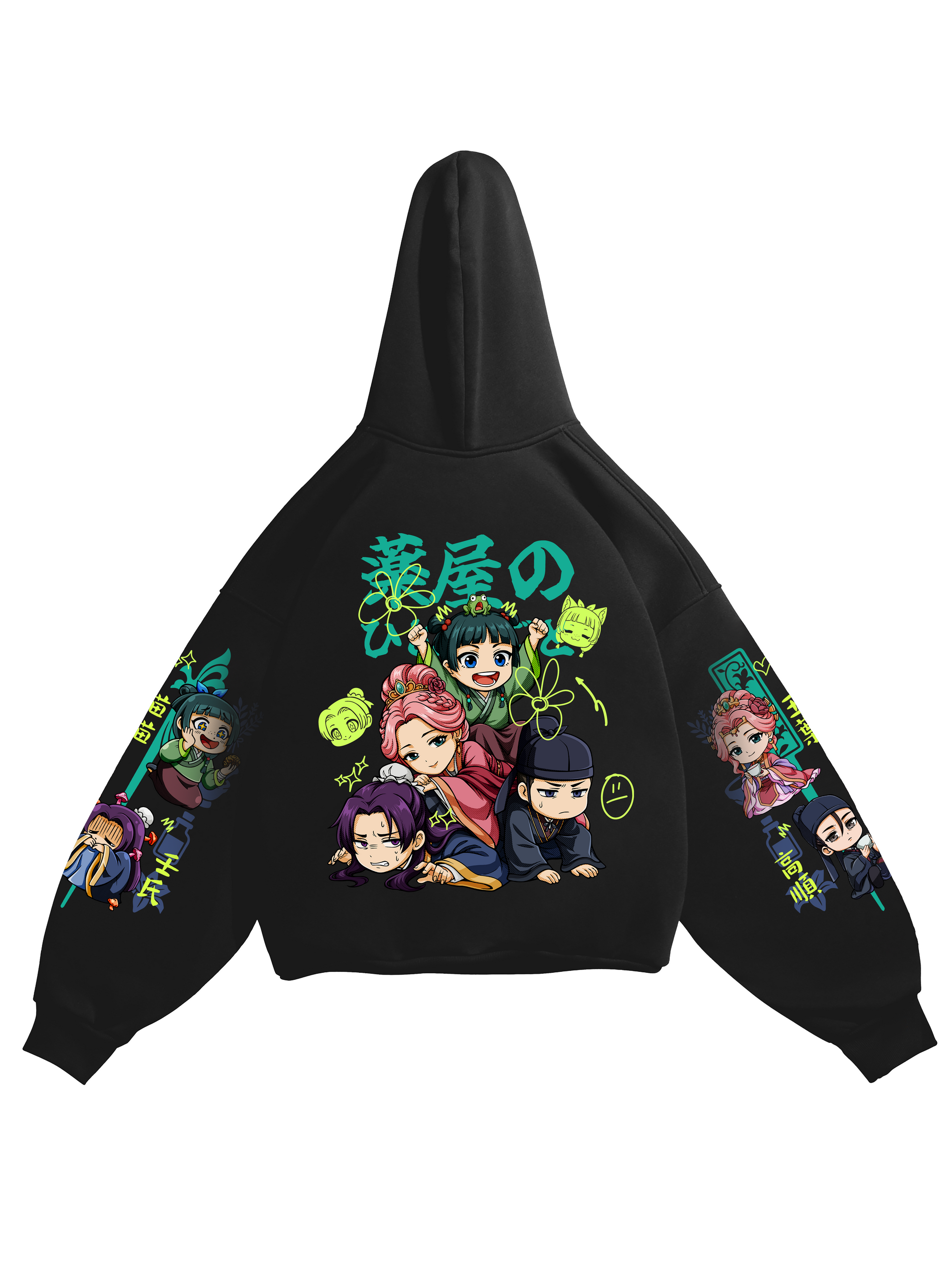 Hoodie Chibi Diaries - Apothecary Diaries anime, unisex, black