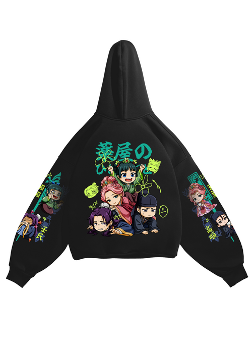 Hoodie Chibi Diaries - Apothecary Diaries anime, unisex, black