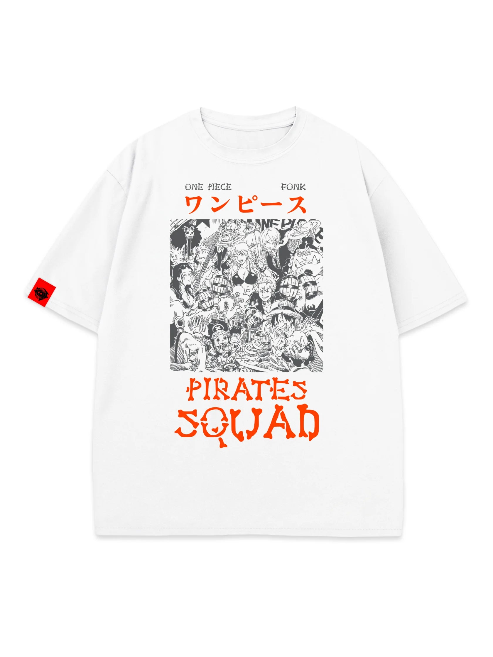 T-SHIRT Squad - One Piece anime, unisex, white
