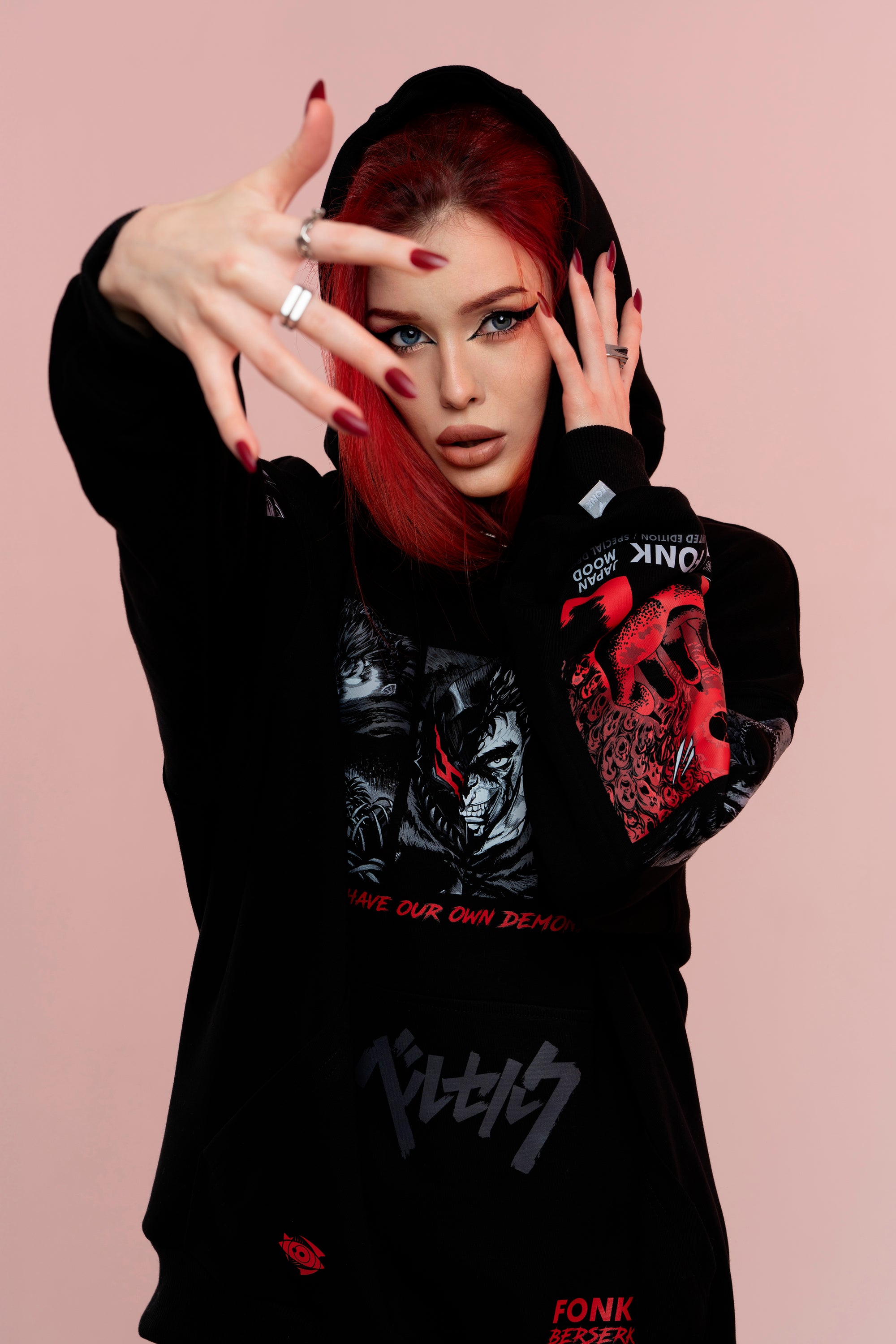 Hoodie Guts - Berserk anime, unisex, black