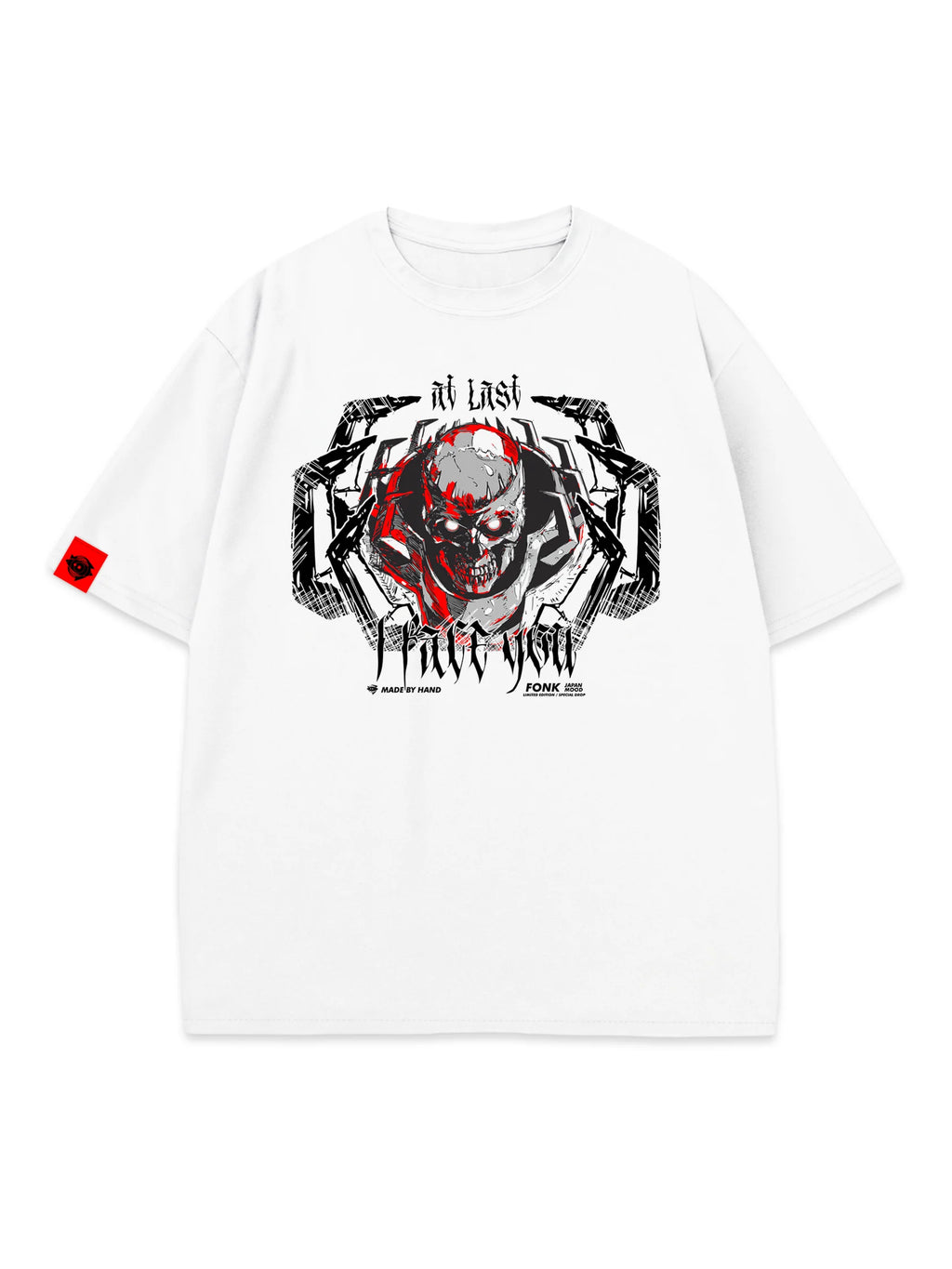 T-SHIRT Skull Knight - Berserk anime, unisex, white