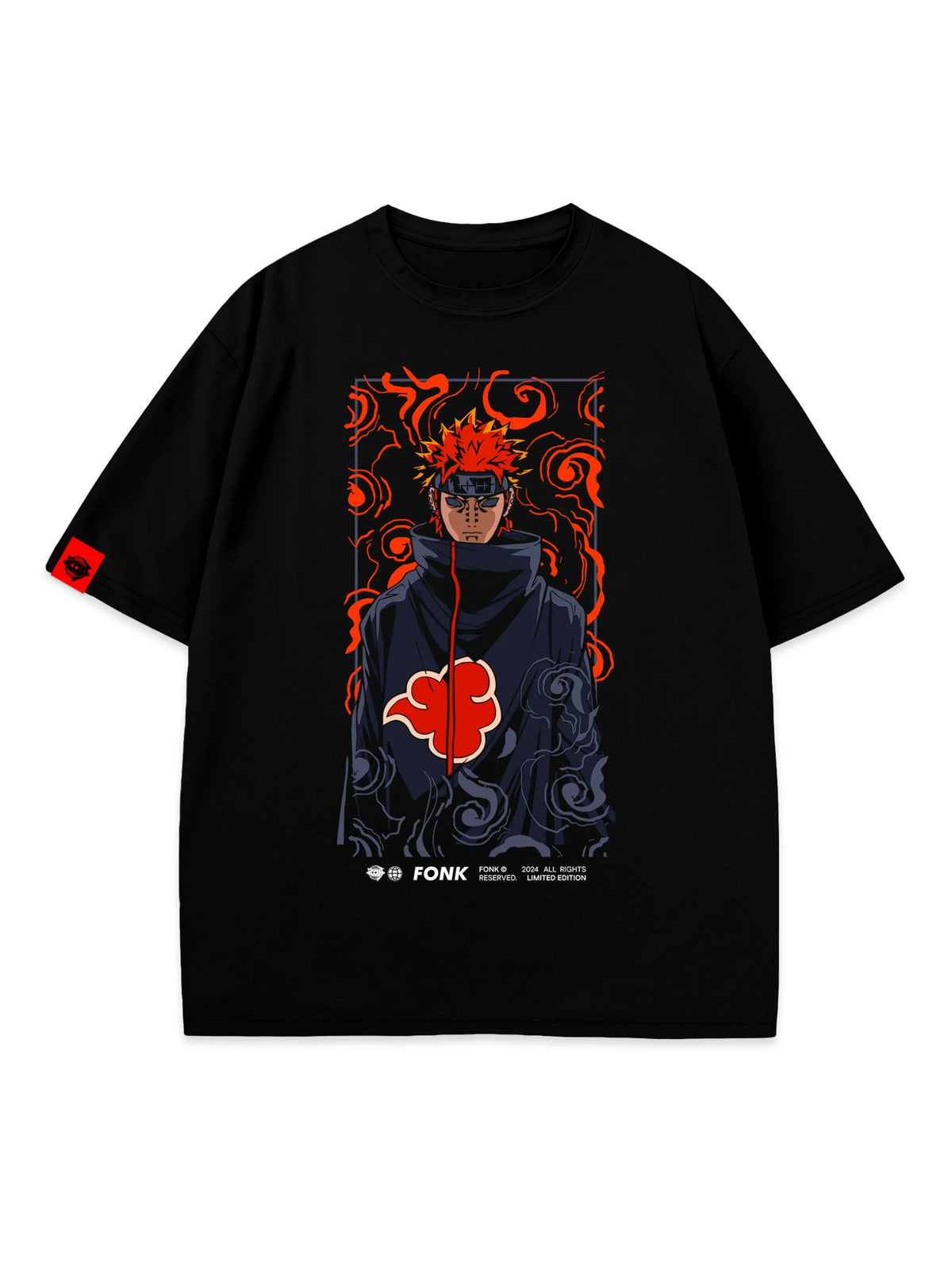 T-SHIRT Pain - Naruto anime, unisex, black