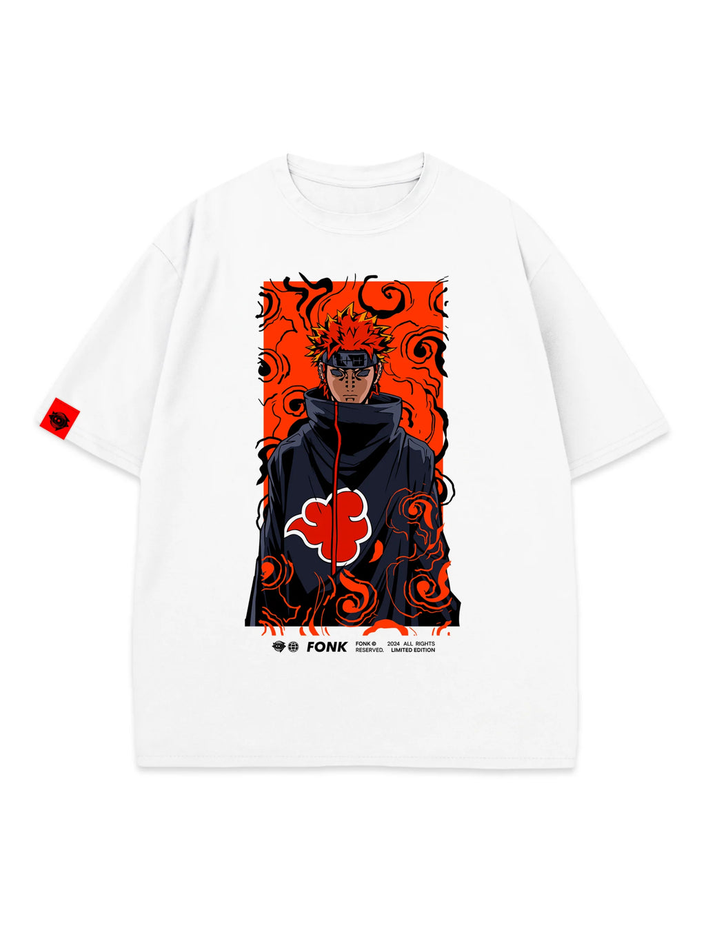 T-SHIRT Pain - Naruto anime, unisex, white