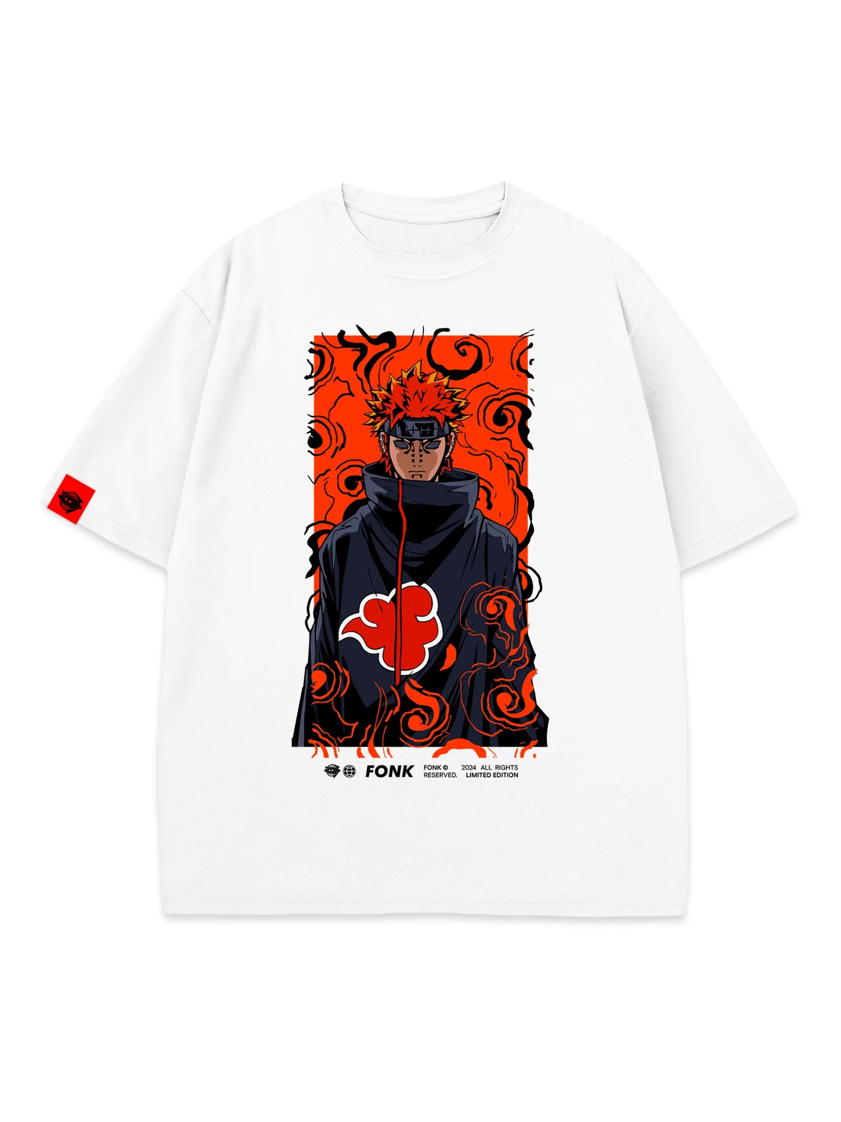T-SHIRT Pain - Naruto anime, unisex, white