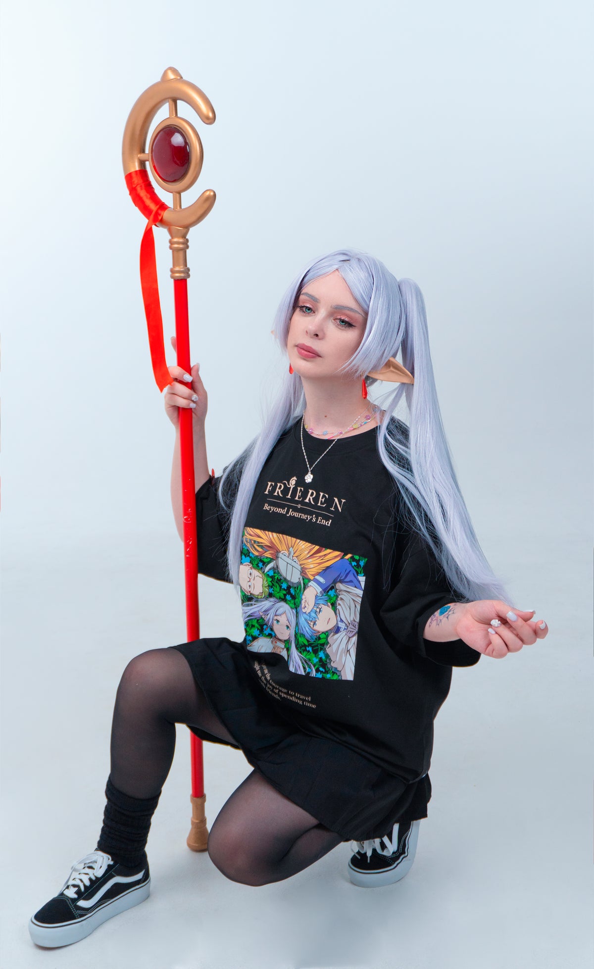 T-SHIRT Together - Frieren anime, unisex, black