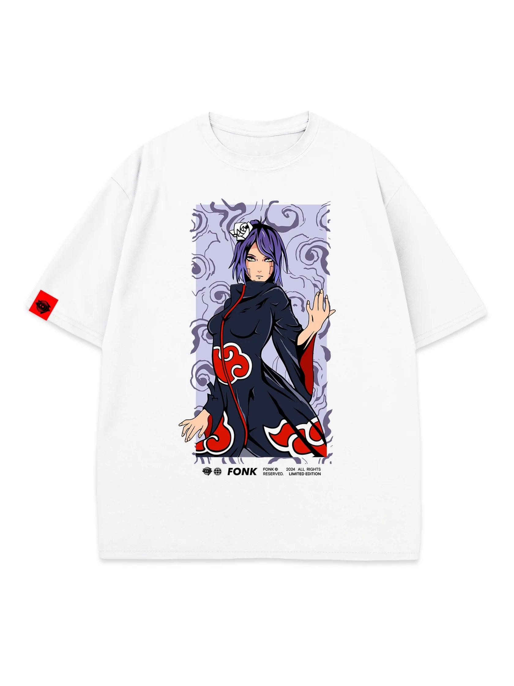 T-SHIRT Konan - Naruto anime, unisex, white