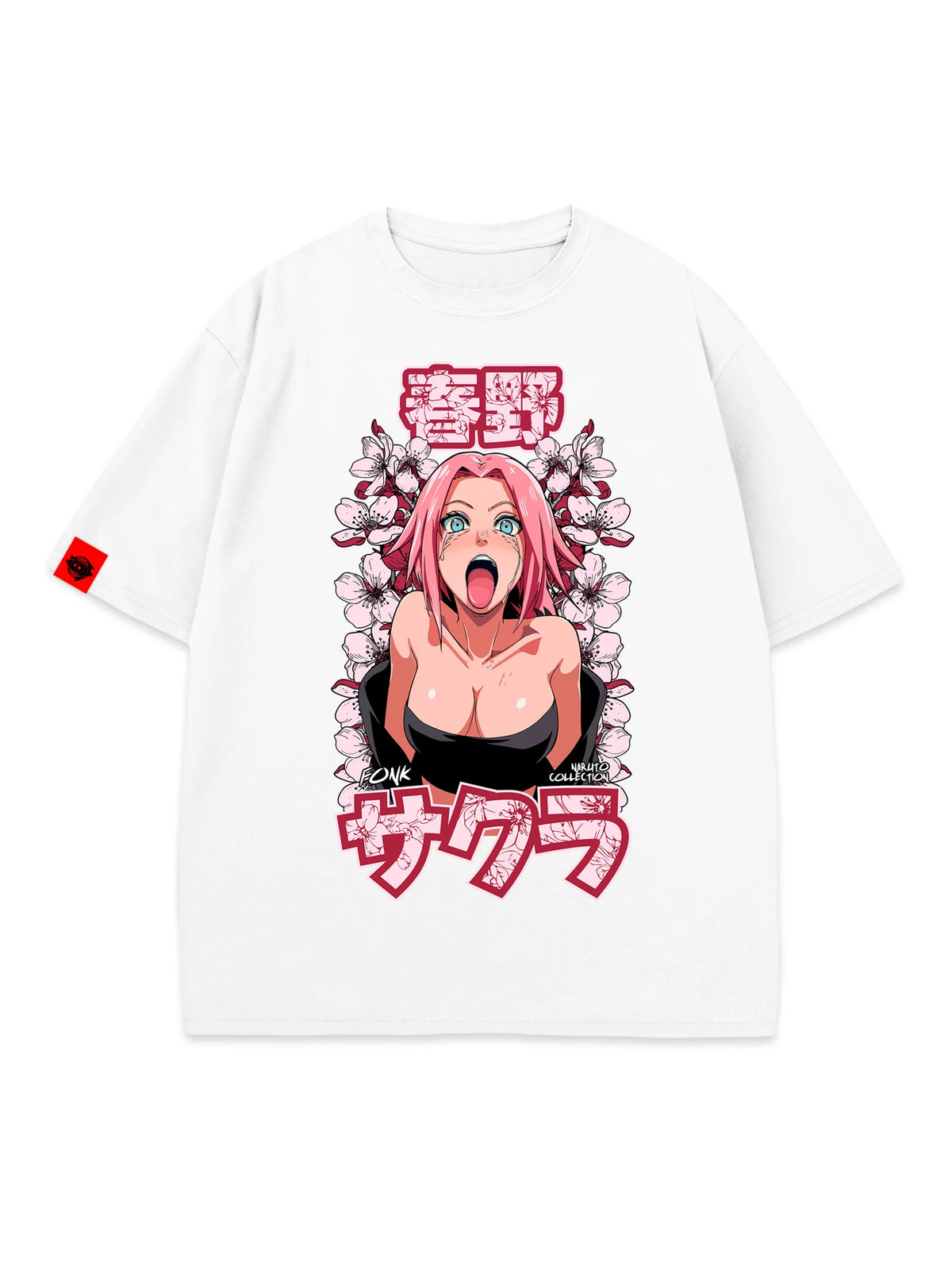 T-SHIRT Sakura - Naruto anime, unisex, white