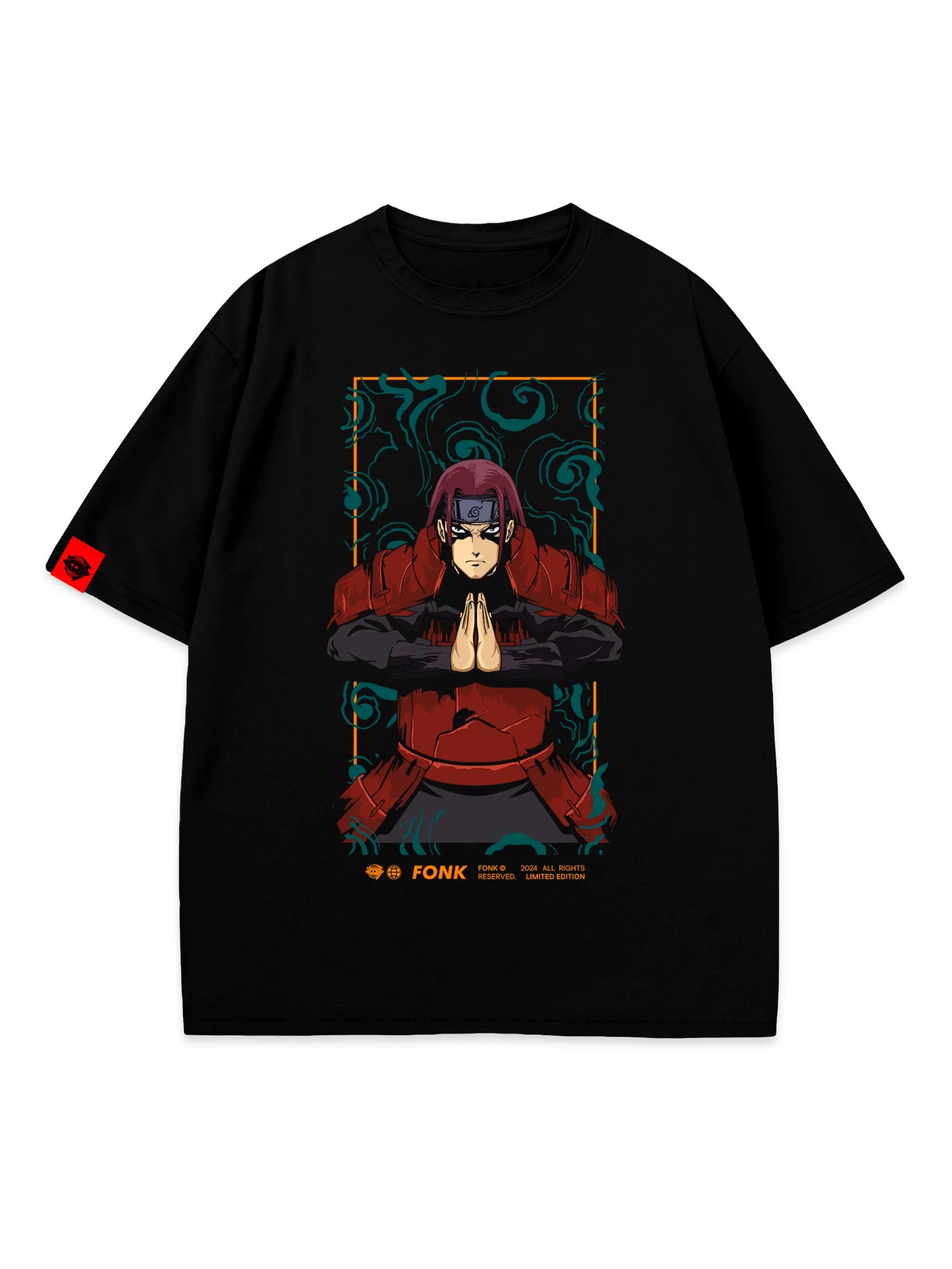 T-SHIRT Hashirama - Naruto anime, unisex, black
