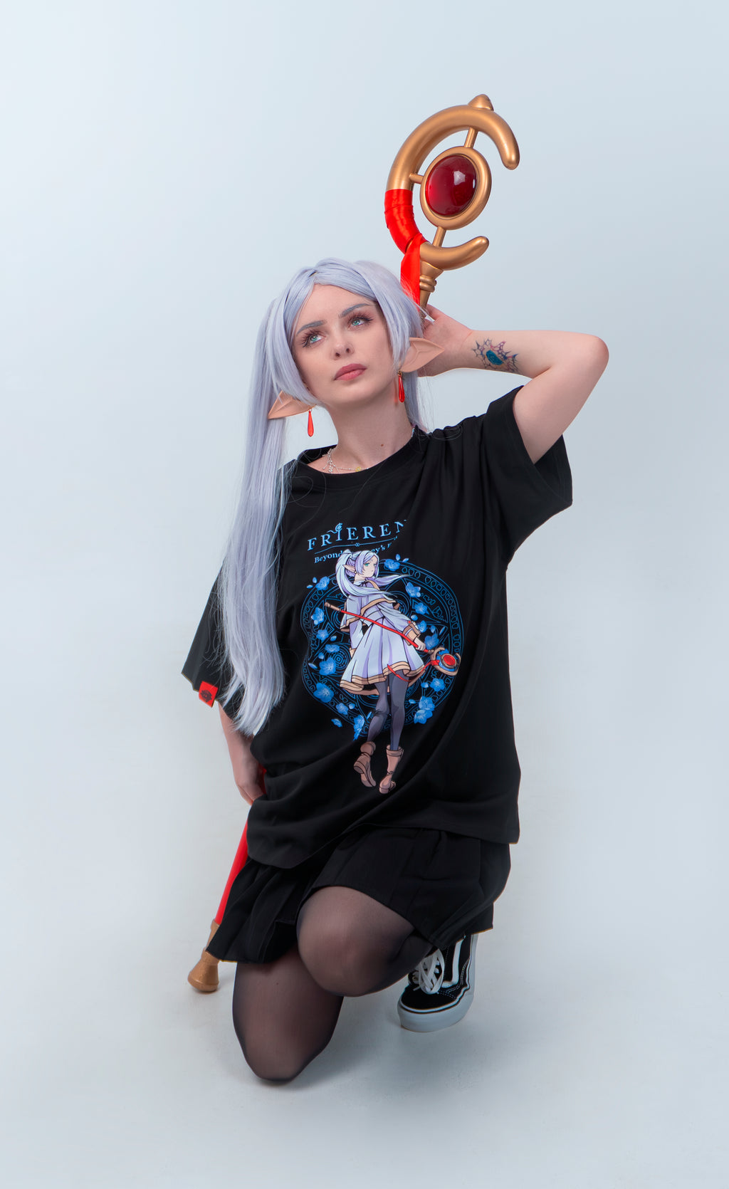 T-SHIRT Ethernal - Frieren anime, unisex, black