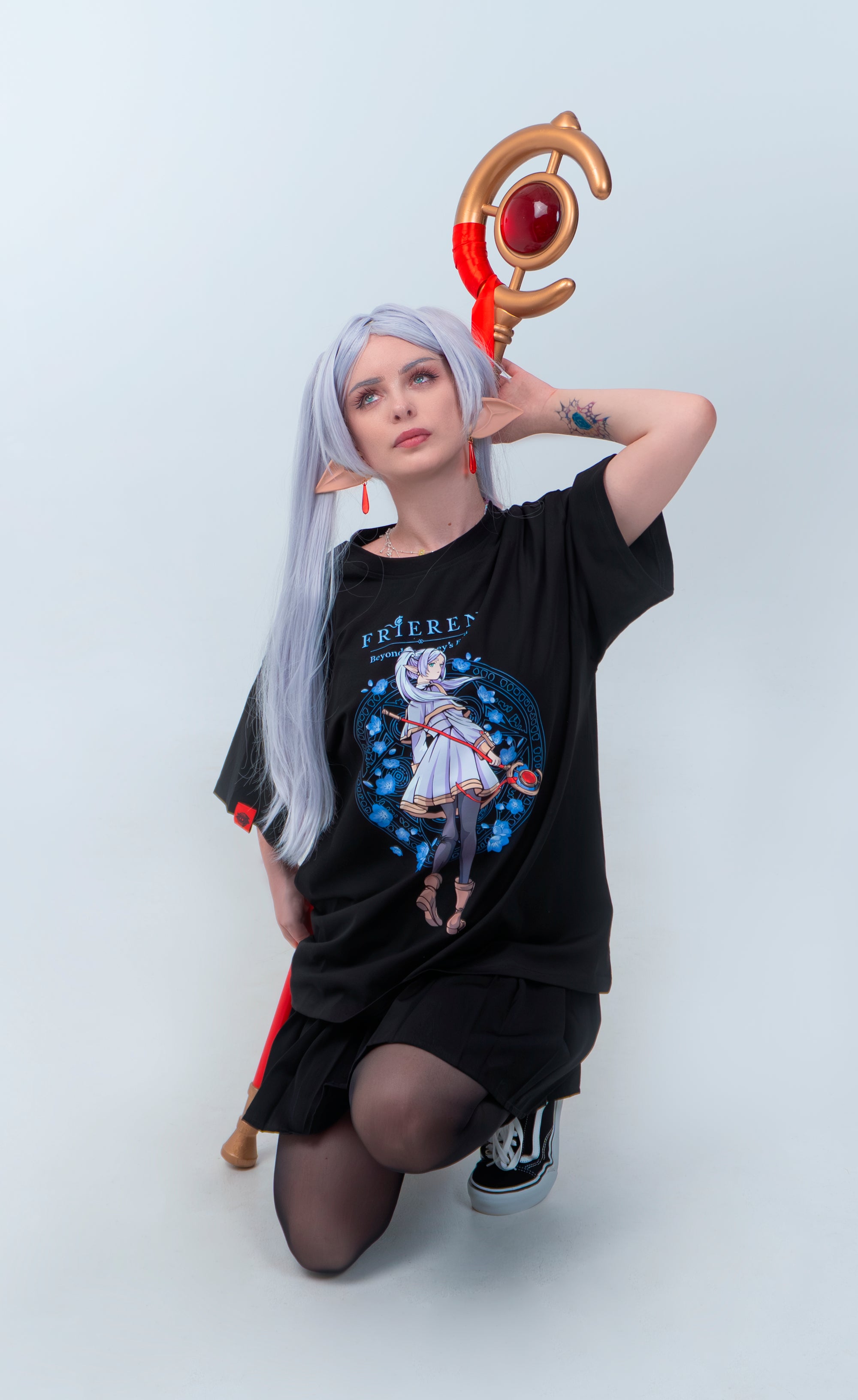 T-SHIRT Ethernal - Frieren anime, unisex, black