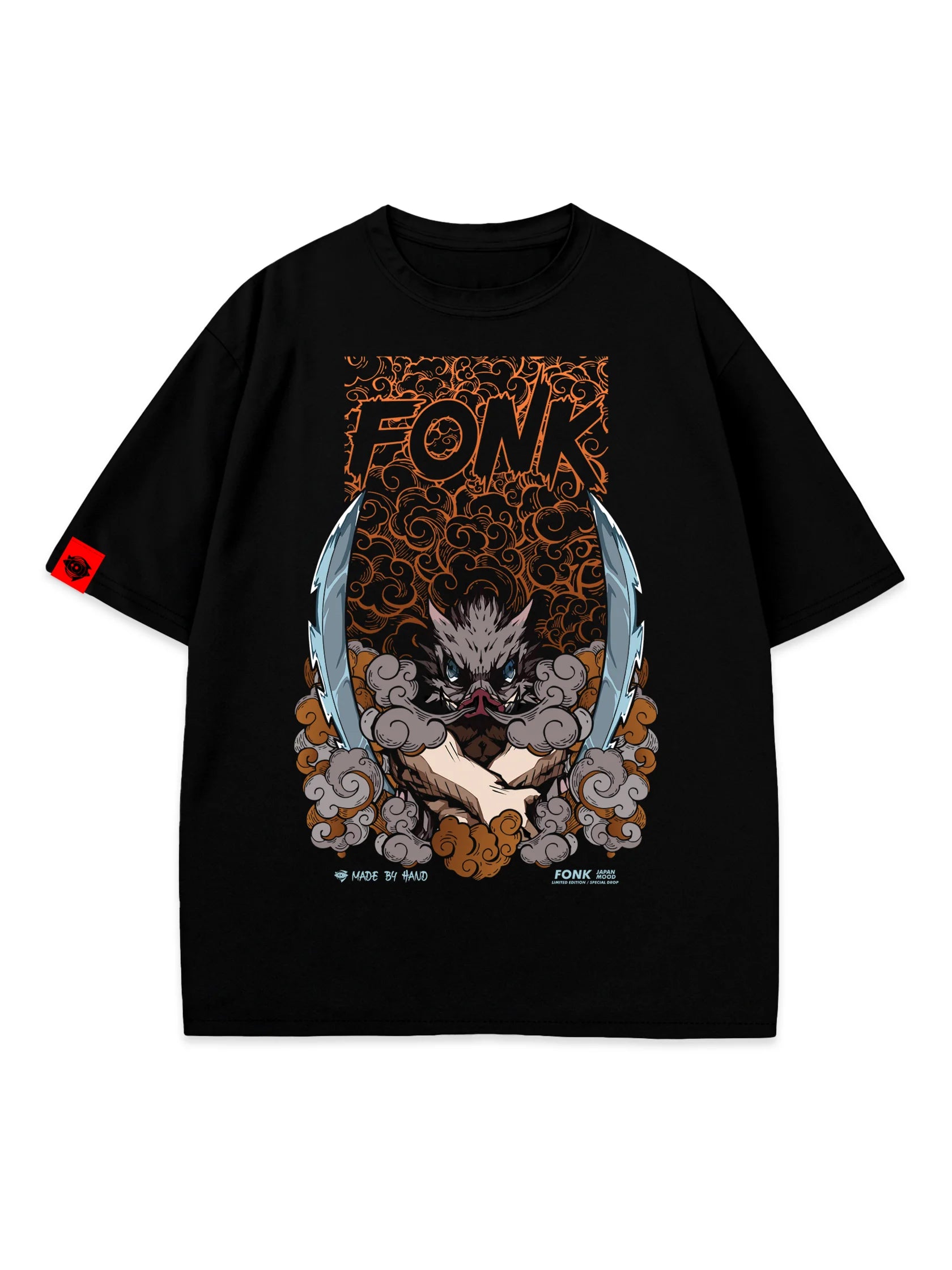 T-SHIRT Inosuke Hashibira - Demon Slayer, unisex, black