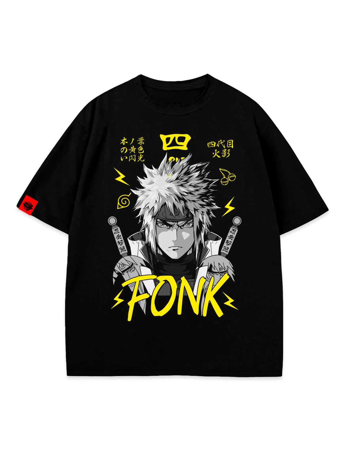 T-SHIRT Minato - Naruto anime, unisex, black