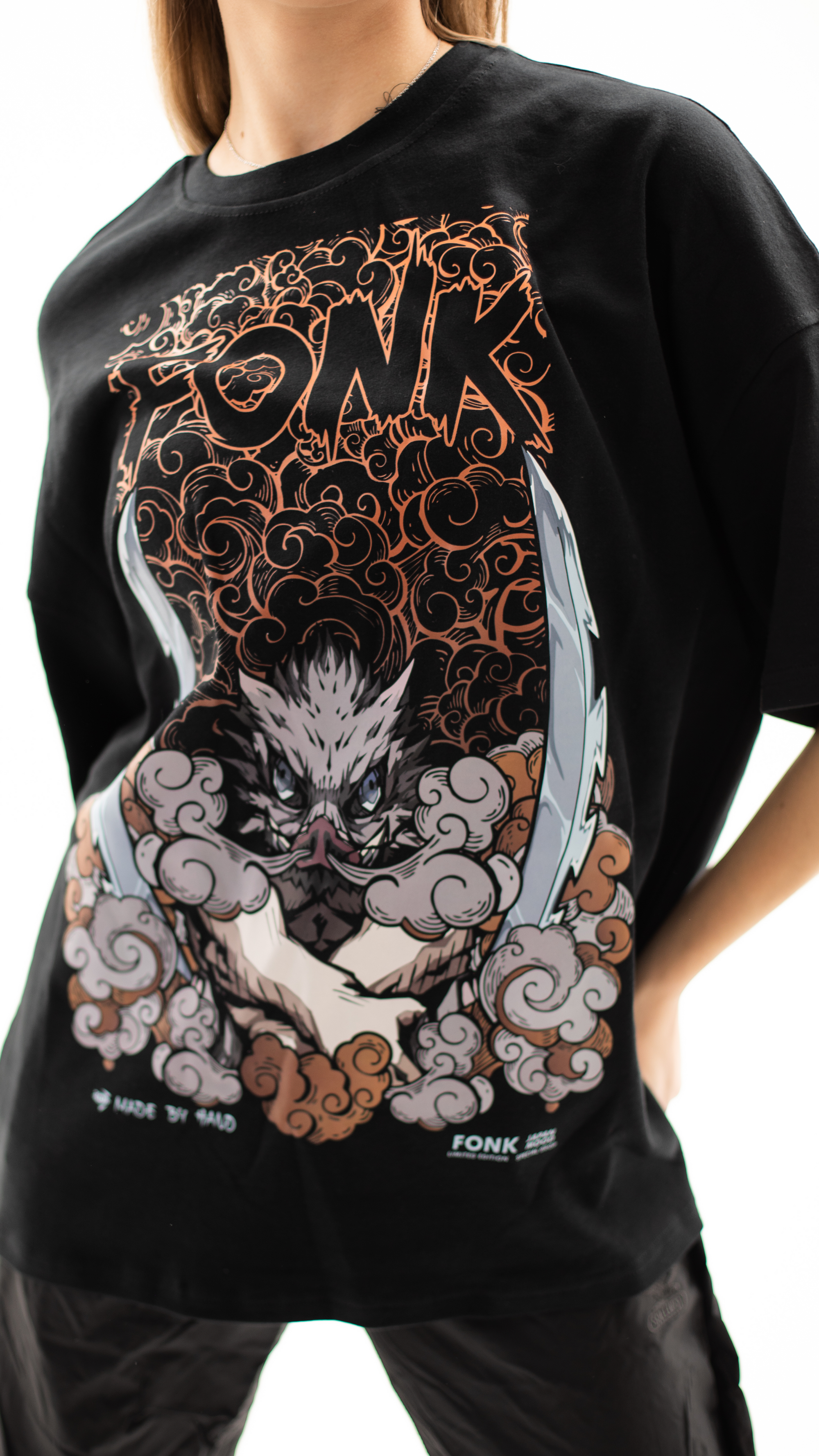 T-SHIRT Inosuke Hashibira - Demon Slayer, unisex, black