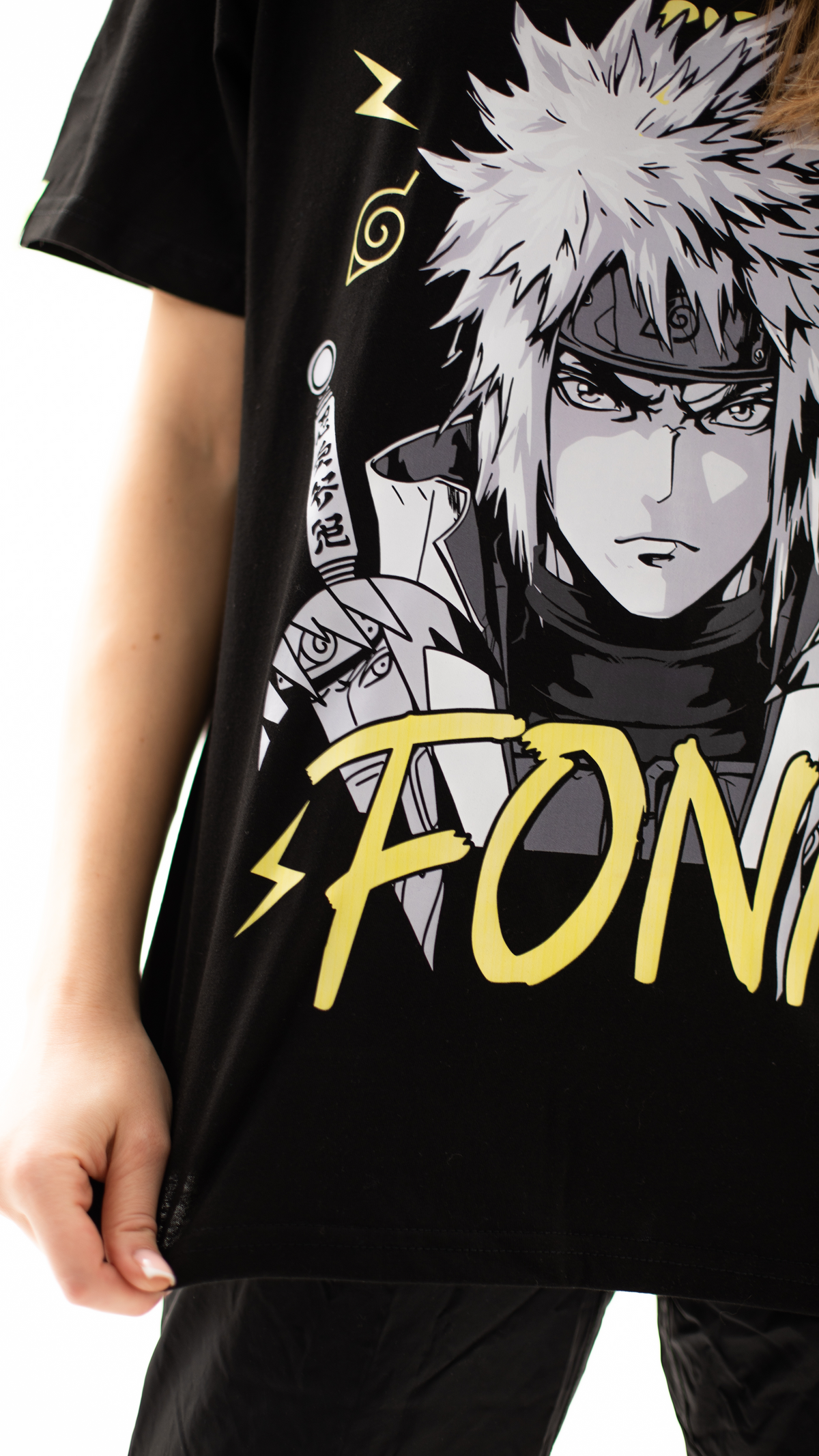 T-SHIRT Minato - Naruto anime, unisex, black