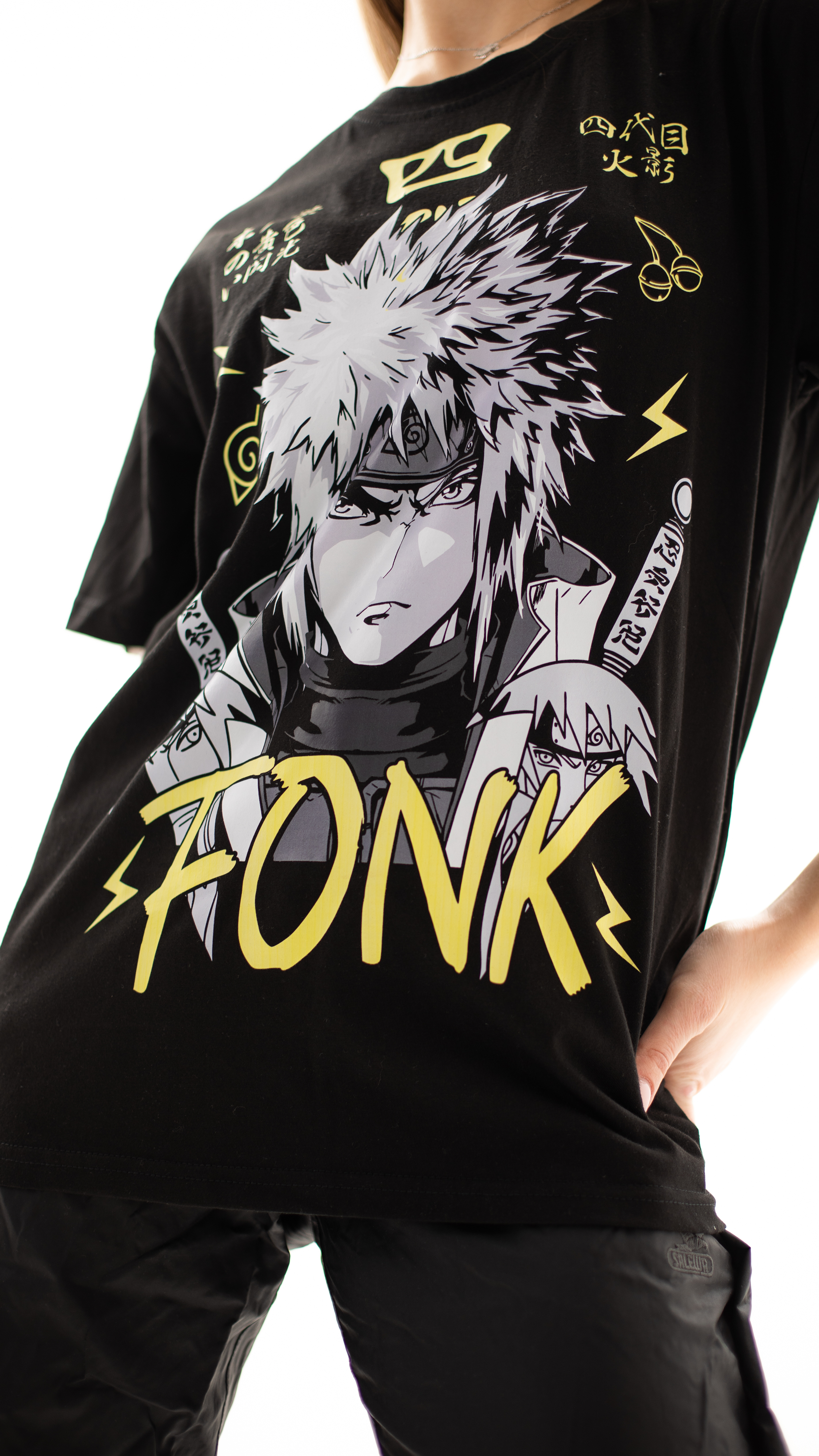 T-SHIRT Minato - Naruto anime, unisex, black