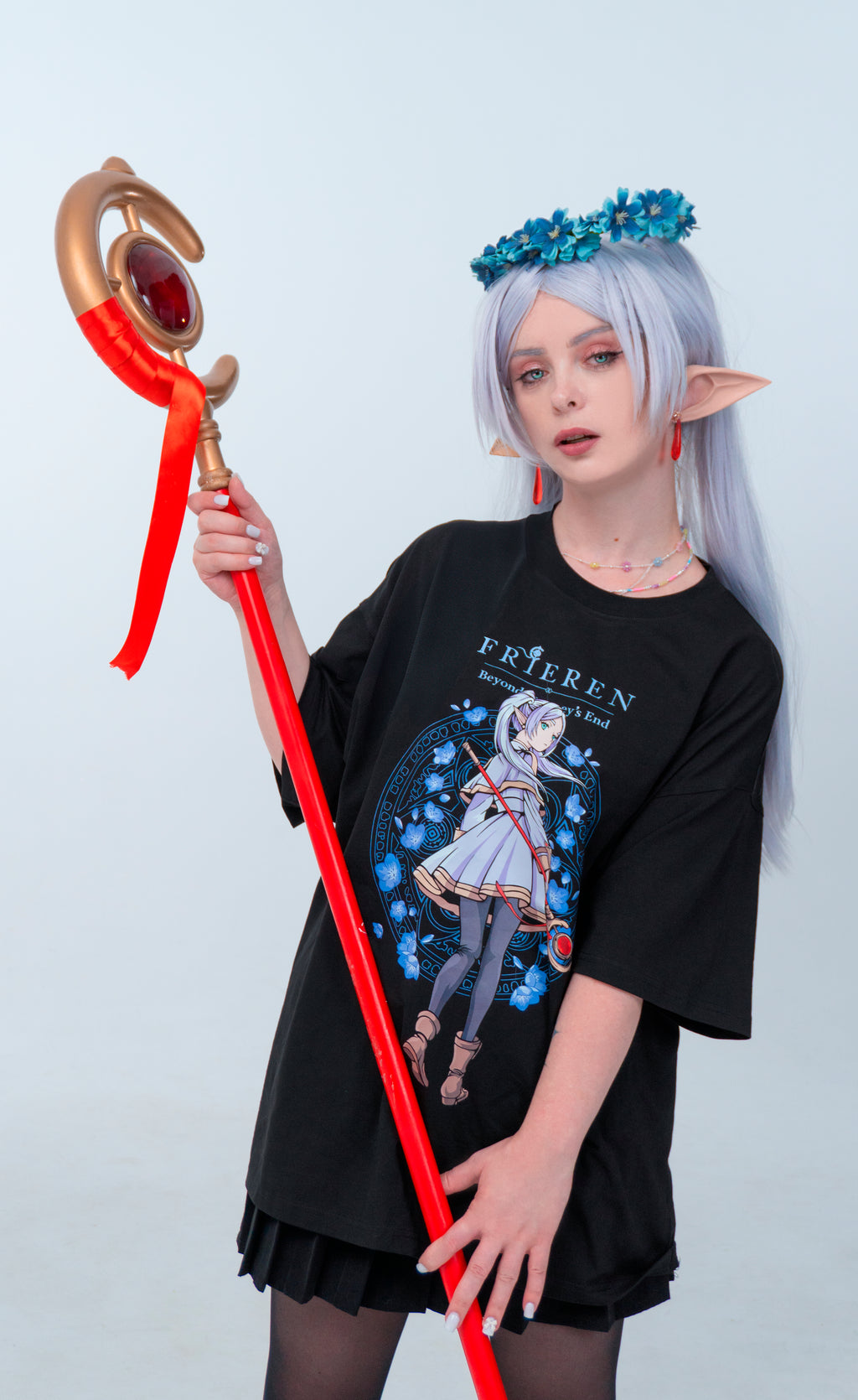 T-SHIRT Ethernal - Frieren anime, unisex, black