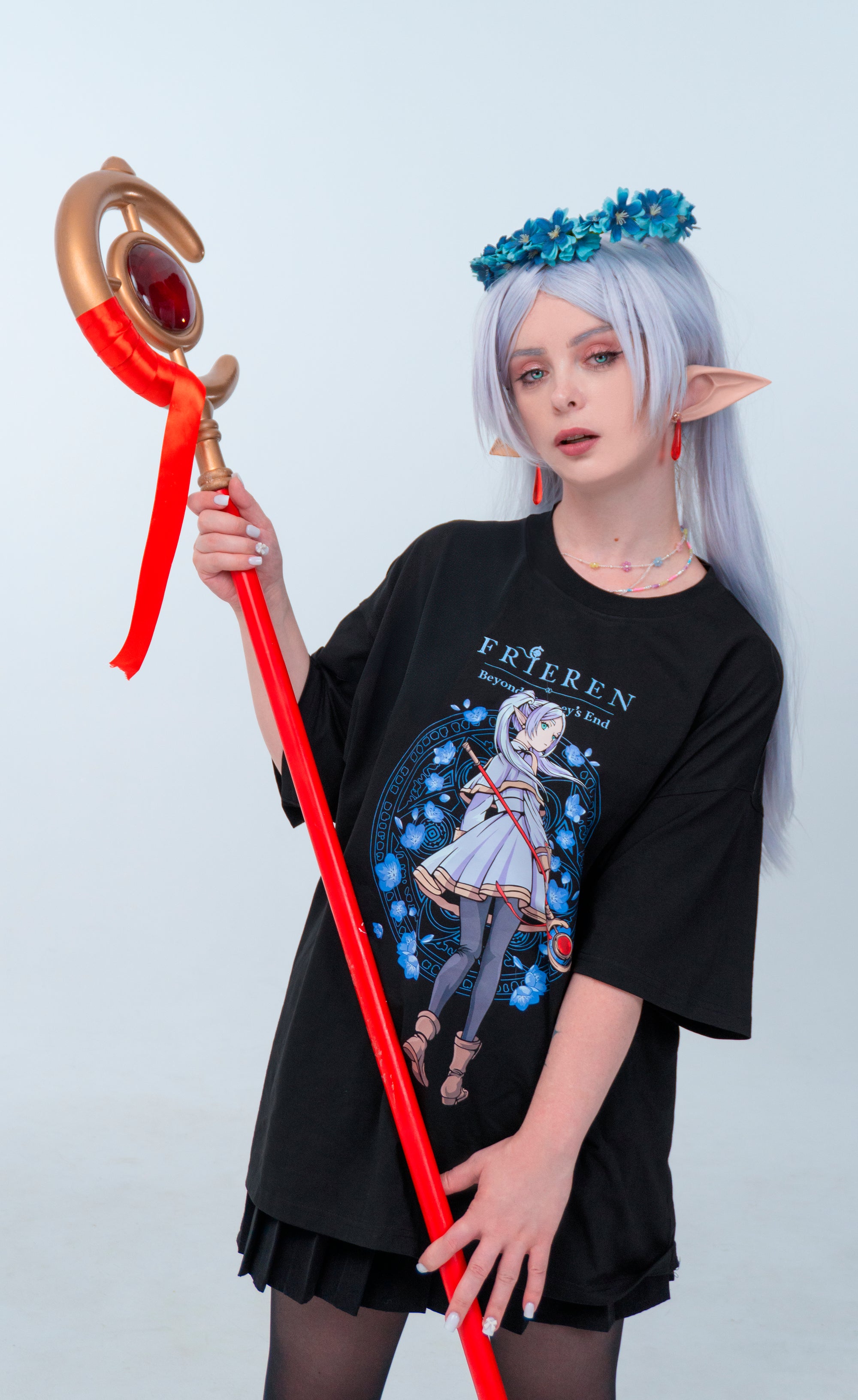 T-SHIRT Ethernal - Frieren anime, unisex, black