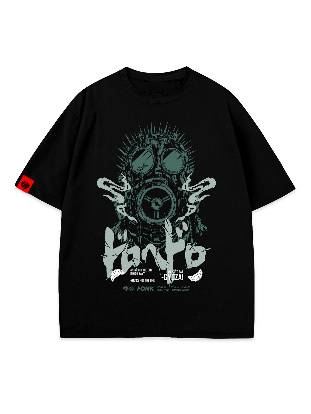 T-SHIRT Cayman - Dorohedoro anime, unisex, black