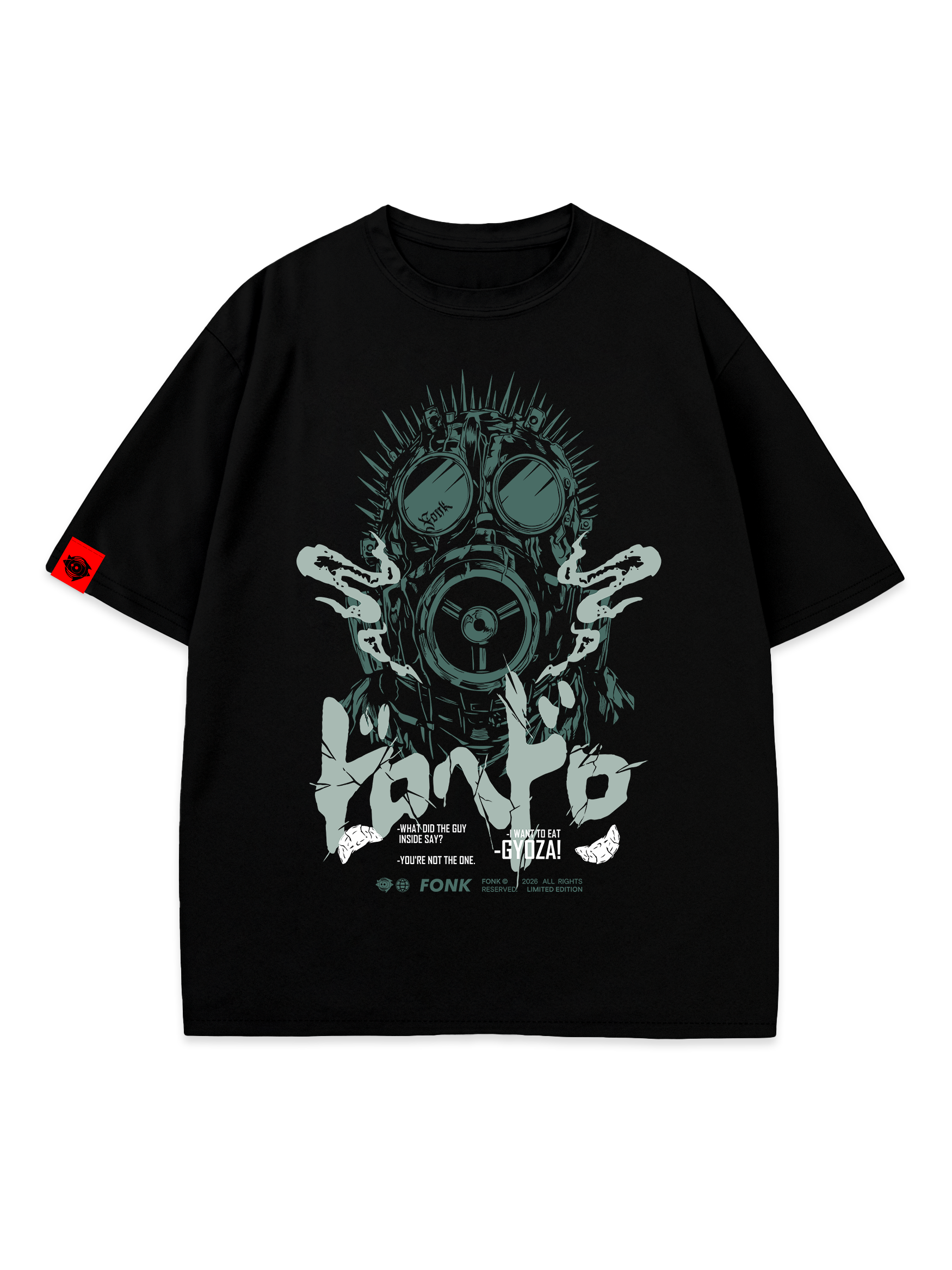 T-SHIRT Cayman - Dorohedoro anime, unisex, black