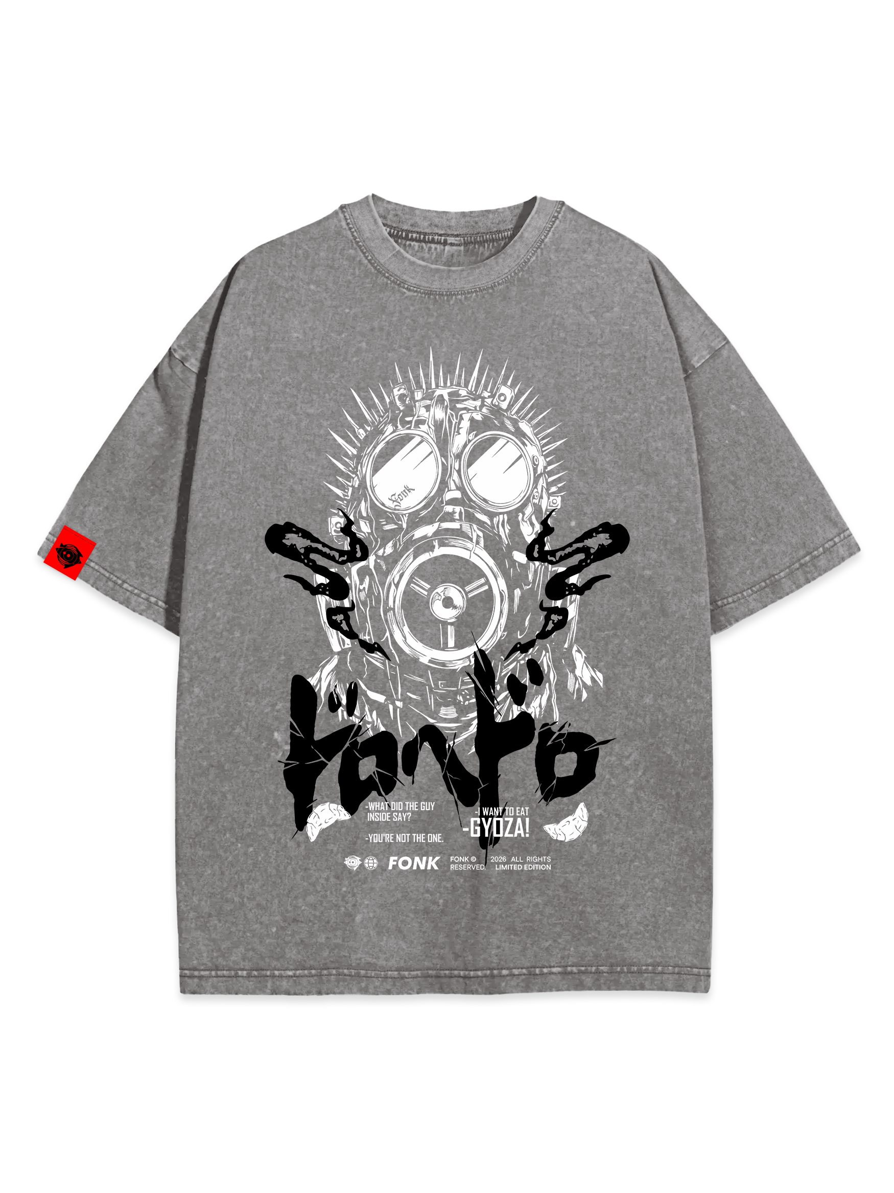 T-SHIRT Cayman - Dorohedoro anime, unisex, marble gray
