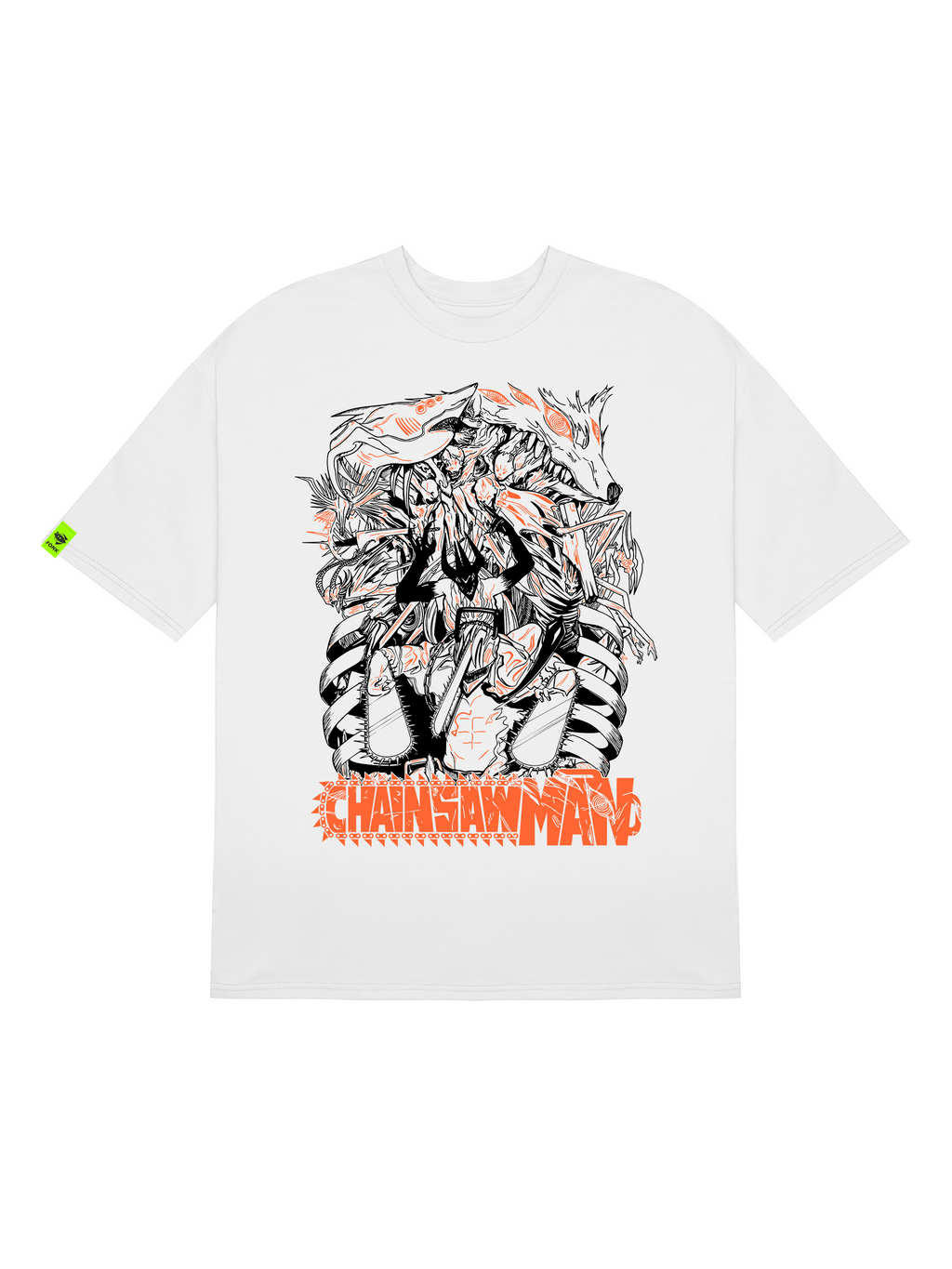 T-SHIRT Chainsaw Man - Chainsaw Man anime, unisex, white