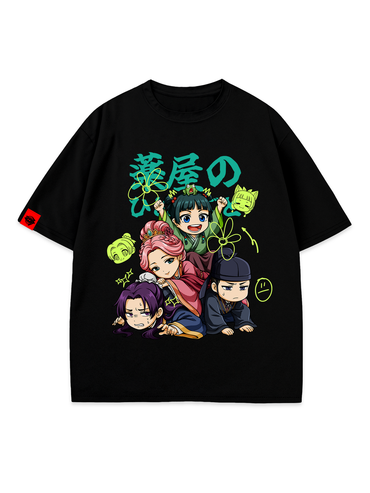 T-SHIRT The Chibi Heap - Apothecary Diaries anime, unisex, black