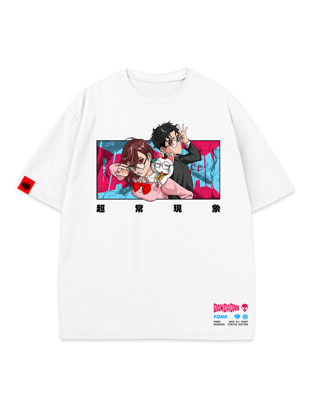 T-SHIRT Freakout - DanDaDan anime, unisex, white