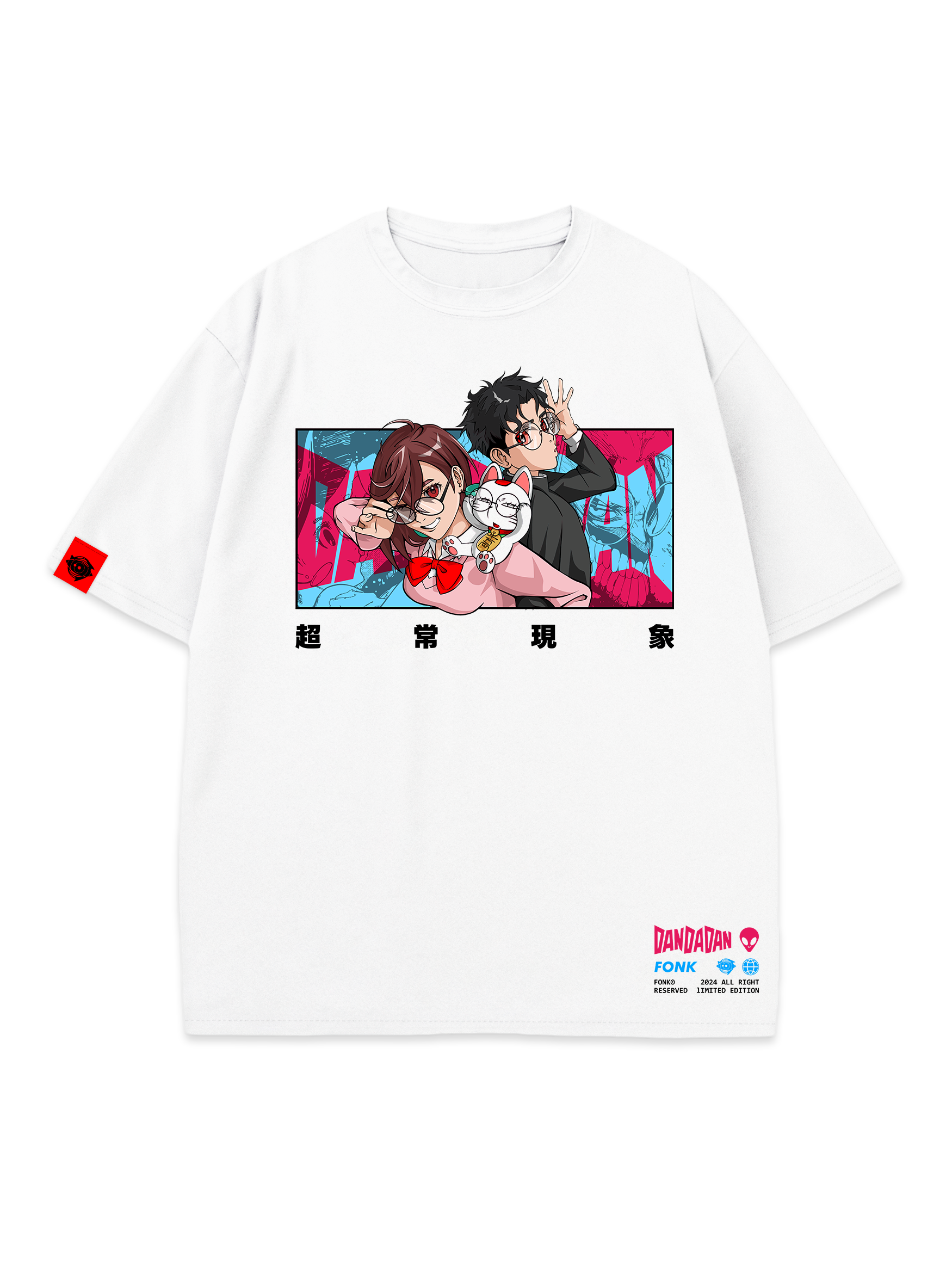 T-SHIRT Freakout - DanDaDan anime, unisex, white