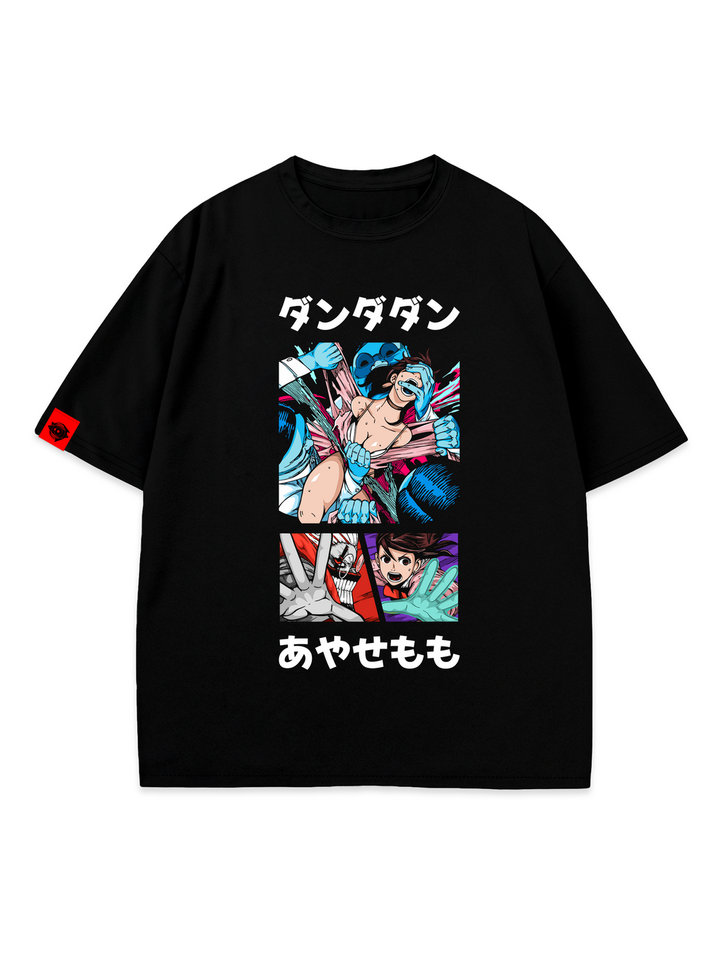 T-SHIRT Cosmic Chaos - DanDaDan anime, unisex, black