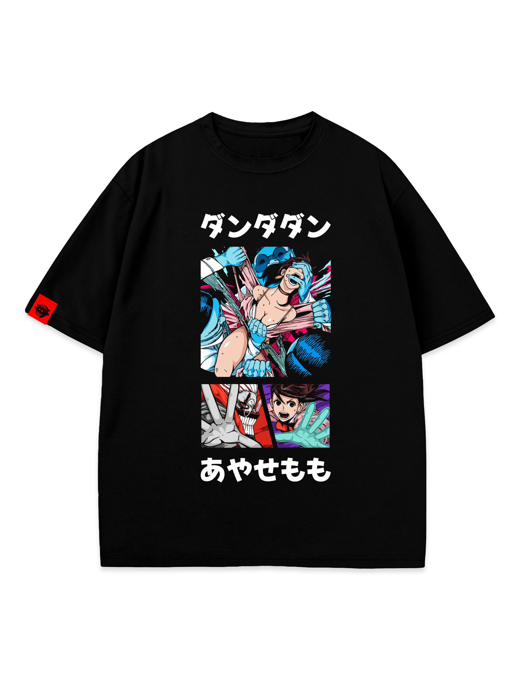 T-SHIRT Cosmic Chaos - DanDaDan anime, unisex, black
