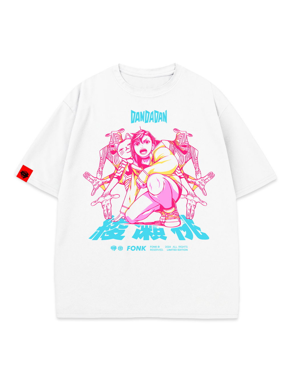 T-SHIRT Ufolution - DanDaDan anime, unisex, white