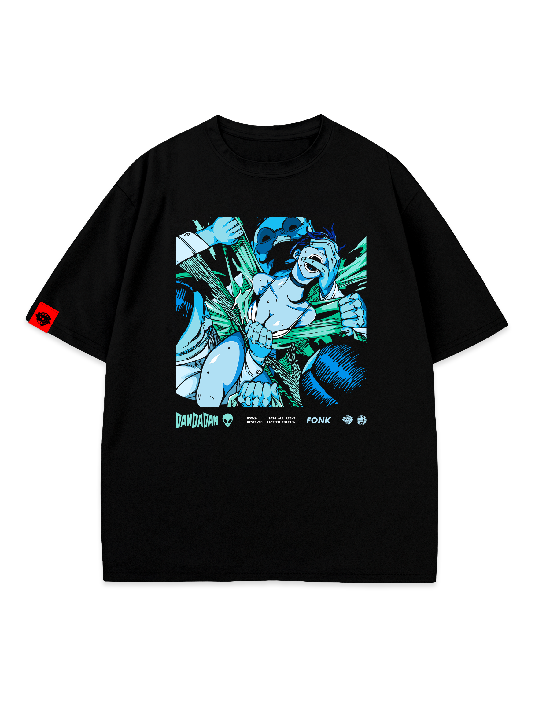 T-SHIRT Ghostgirl - DanDaDan anime, unisex, black
